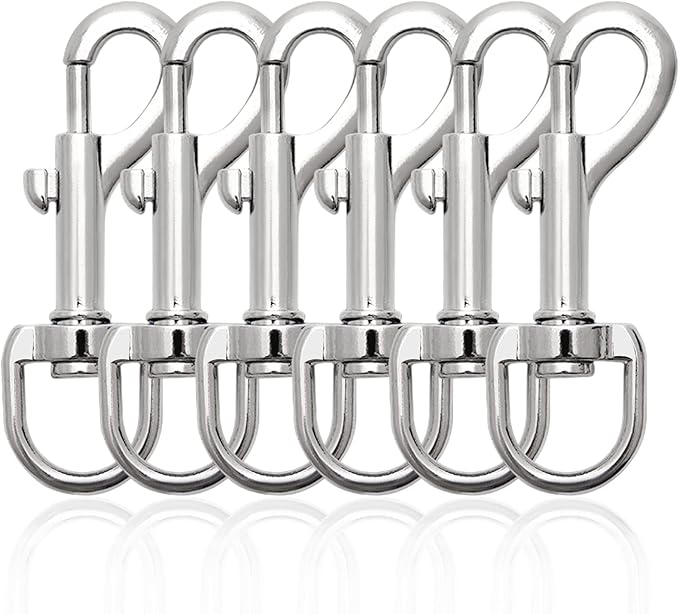 Jetisva 6 Pcs Swivel Clips Snap Hooks Heavy Duty Dog Lead Clips Trigger