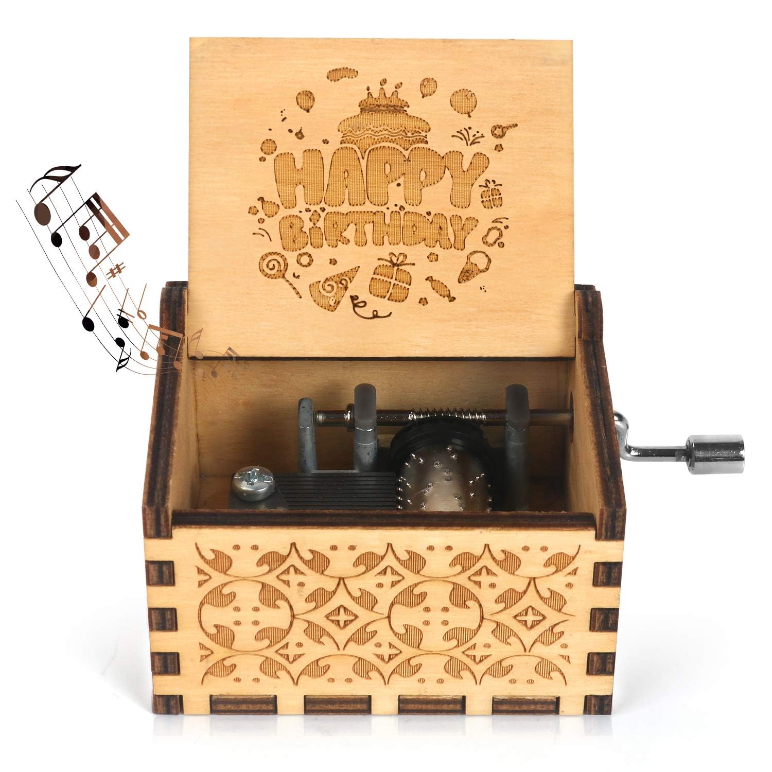 Caja de música de feliz cumpleaños para regalar a una esposa en su aniversario
