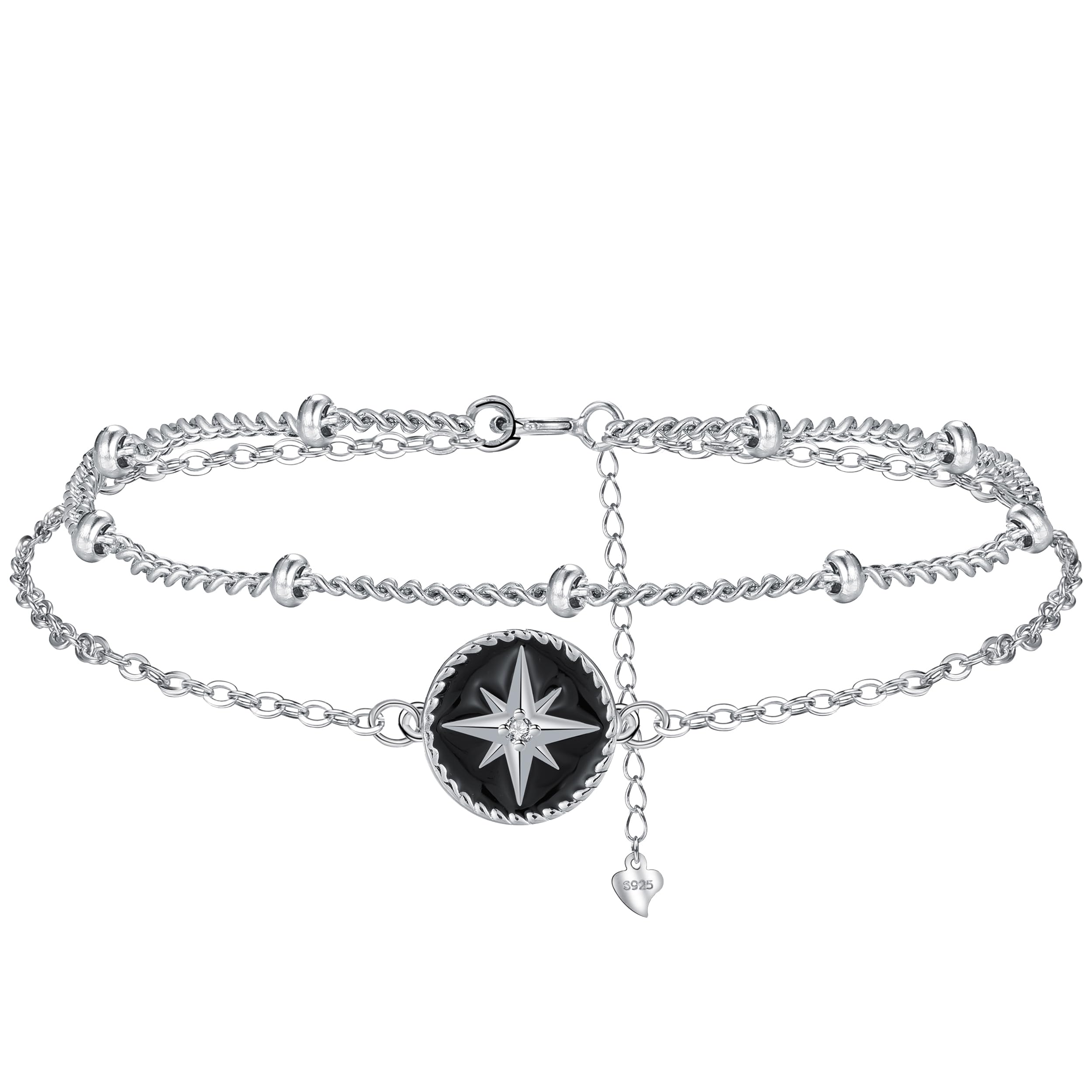 BerriBling Armband Stern 925 Sterling Silber Damen mit Schwa