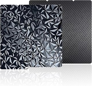 Druckplatte Doppelseitig Texturiert PEO+PET für Anycubic Kobra S1/S1 Combo - 264x276mm Doppelbeschichtung Druckplatte für Anycubic, Federstahl Flexible Plattform, Beheiztes Druckbett Zubehör