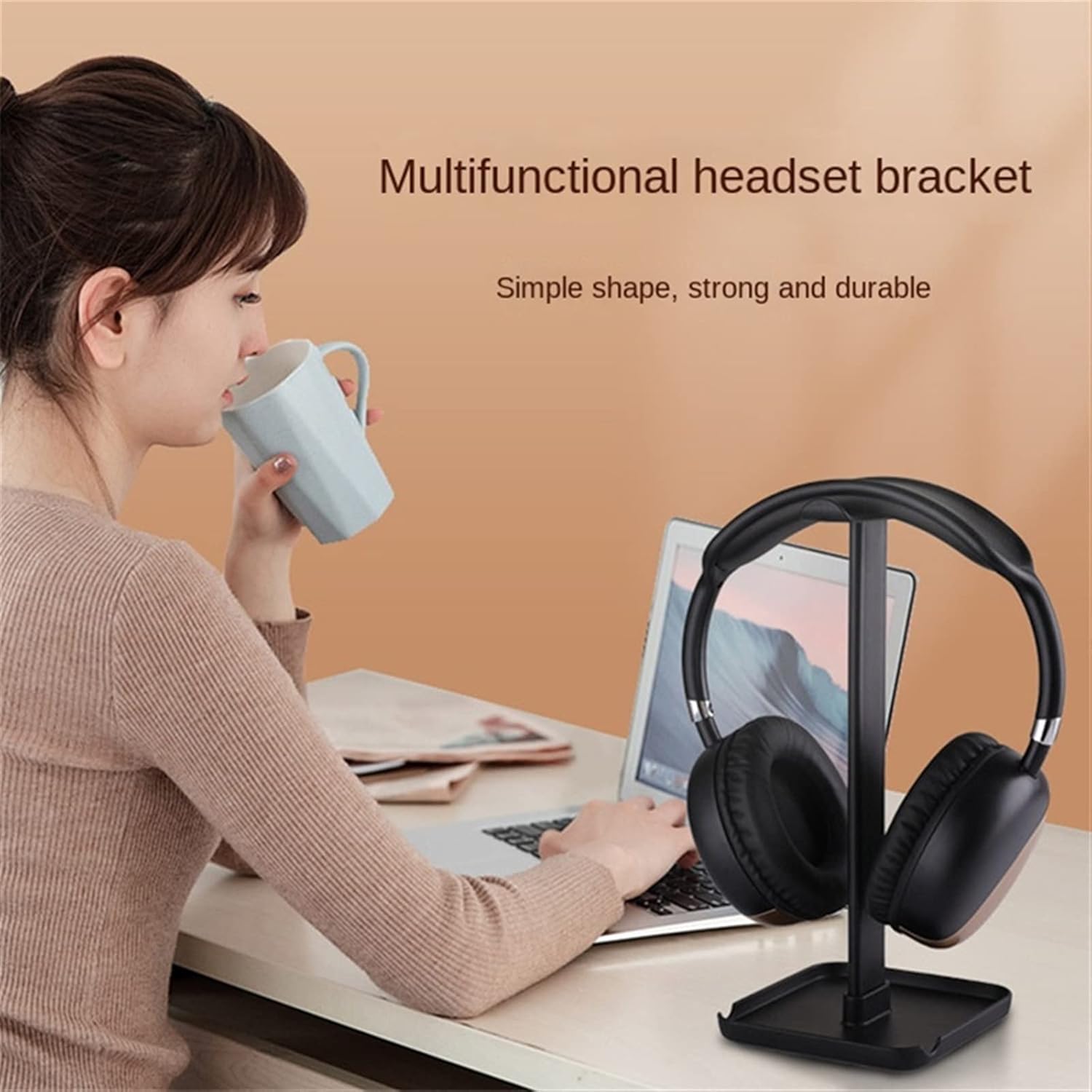 Headphone Stand Headphone Stand – Headphone Storage and Protection Desktop Headphone Stand Universal Headphone Holder for Most Music Gaming Headsets Headset Holder