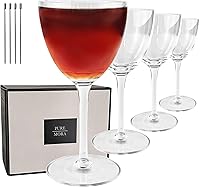 Vista 12 de MORA PURE Copas de Martini, Juego de 4 de 7 onzas - Cristal Premium Soplado a Mano para Cócteles, Martinis, Bar en Casa, Cosmos, Gimlet, Fiestas
