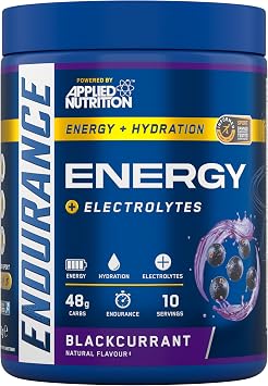 Endurance Energy Drink Powder High in Carbohydrates and Electrolytes Quick Energy for Performance Sports 500g - 10 Servings Blackcurrant