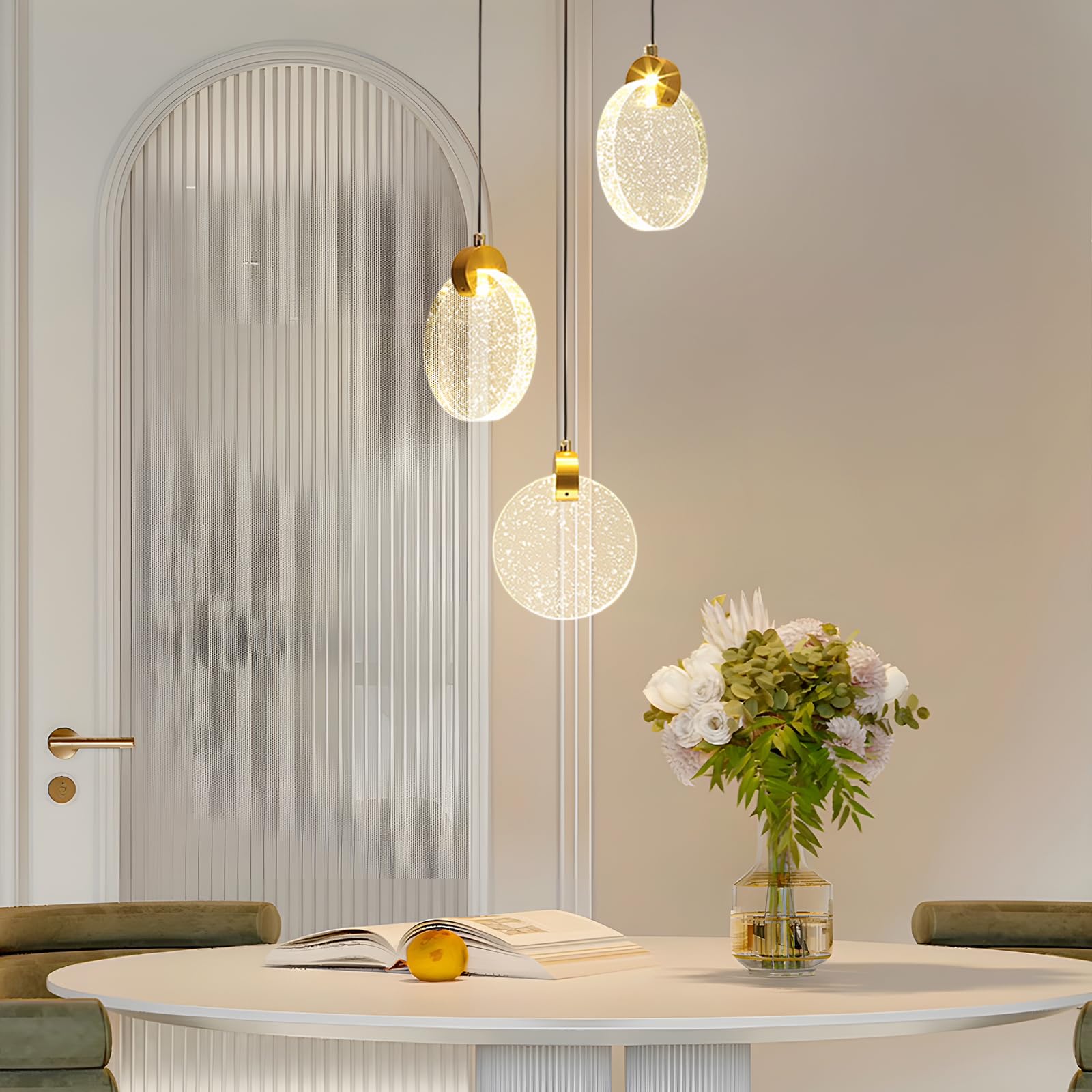 8-Lichter Kronleuchter Modern Schwarz - Sputnik Deckenleuchte E27