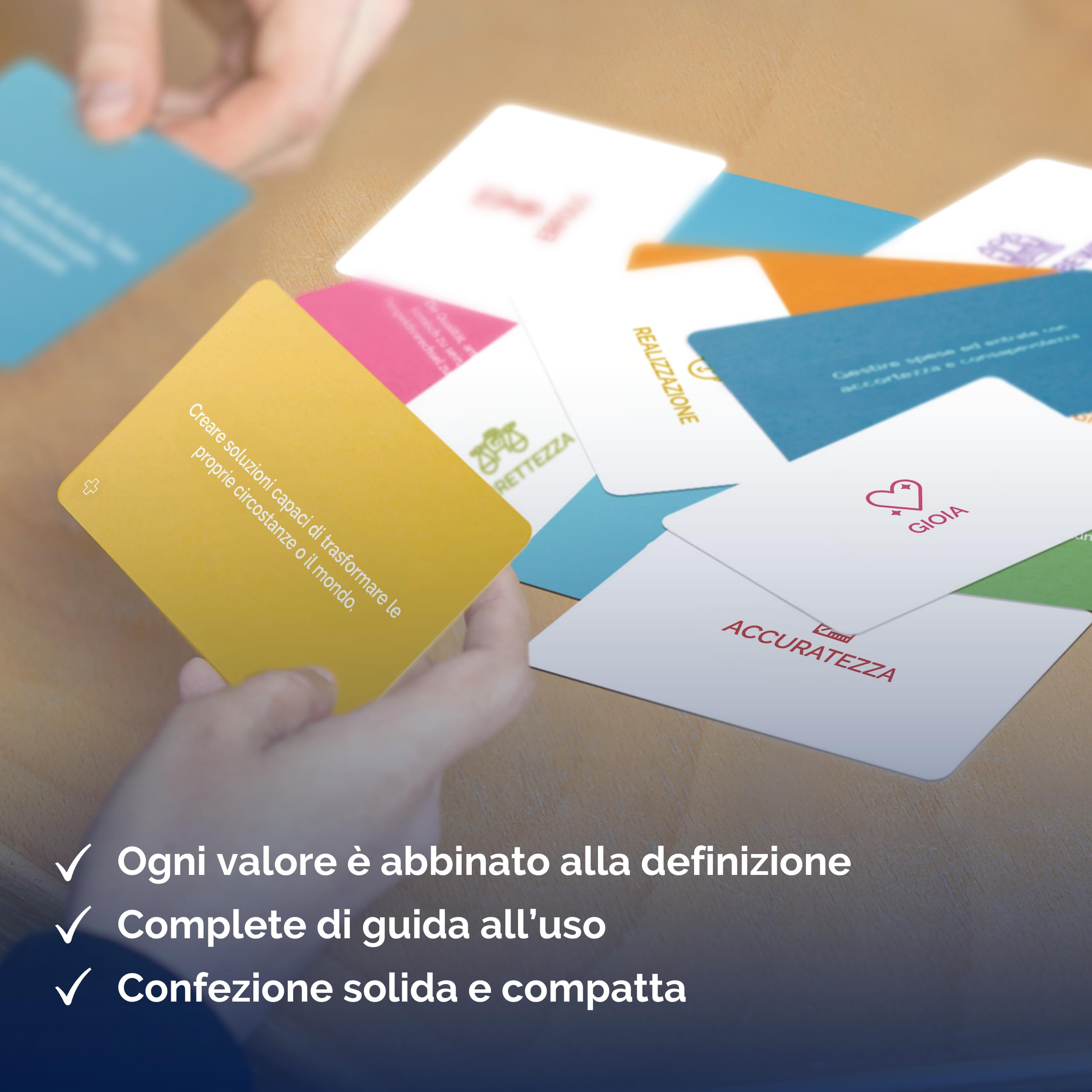 “Ciò Che Conta Davvero!” Carte di metaFox Sui valori – 80 Carte da Coaching per laboratori, terapia, Auto-riflessione e Leadership, Con supporto al dialogo, Team Building e affermazioni