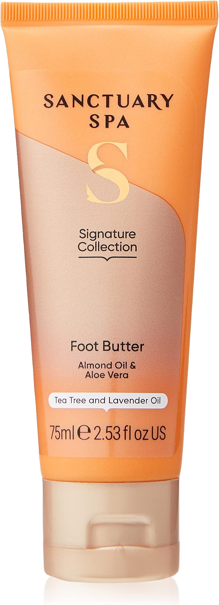 Sanctuary Spa Foot Butter, No Mineral Oil, Cruelty Free and Vegan Foot Cream for Dry Skin, 75 ml
