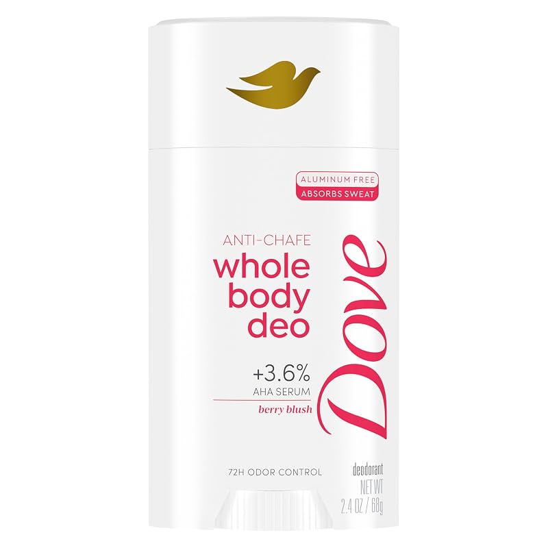 Dove Berry Blush Anti-Chafe Whole Body Deodorant Stick, 2.4 oz