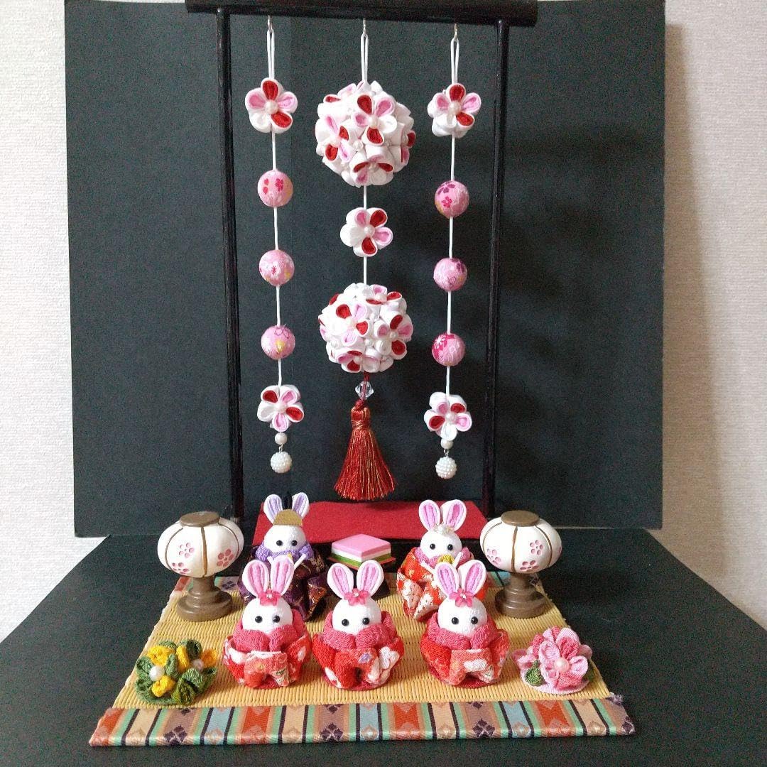 桃の節句 ひな祭り 吊るし飾り置き型 1点物 現品限 楽天市場