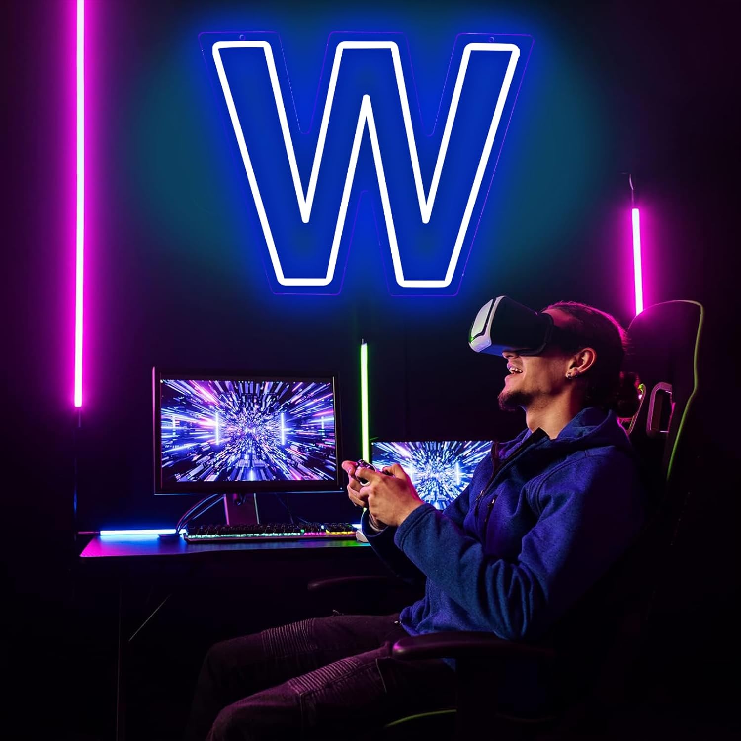 Balanar Baseball Neon Sign Baseball Team Logo Neon Light Up Sign for Wall Baseball Led Sign for Bedroom Gifts for Baseball Fans Neon Sign for Man Cave 5V USB Powered 12.2 * 15.5 inch - Image 3