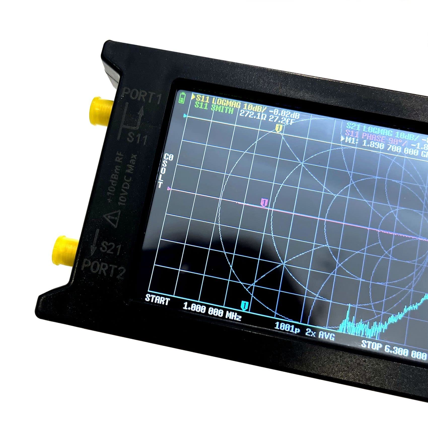 Nuevo LiteVNA-64 50KHz-6.3GHz LiteVNA 4Inch Pantalla táctil Vector Analizador de red UHF Analizador de antena de NanoVNA