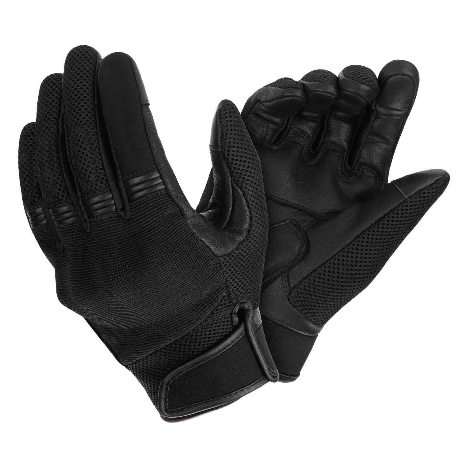 Genérico Guantes de Moto Táctiles y con amortiguación | Dedos completos Transpirable para escalada, navegación, carreras en carretera, deportes al aire libre, accesorios unisex,