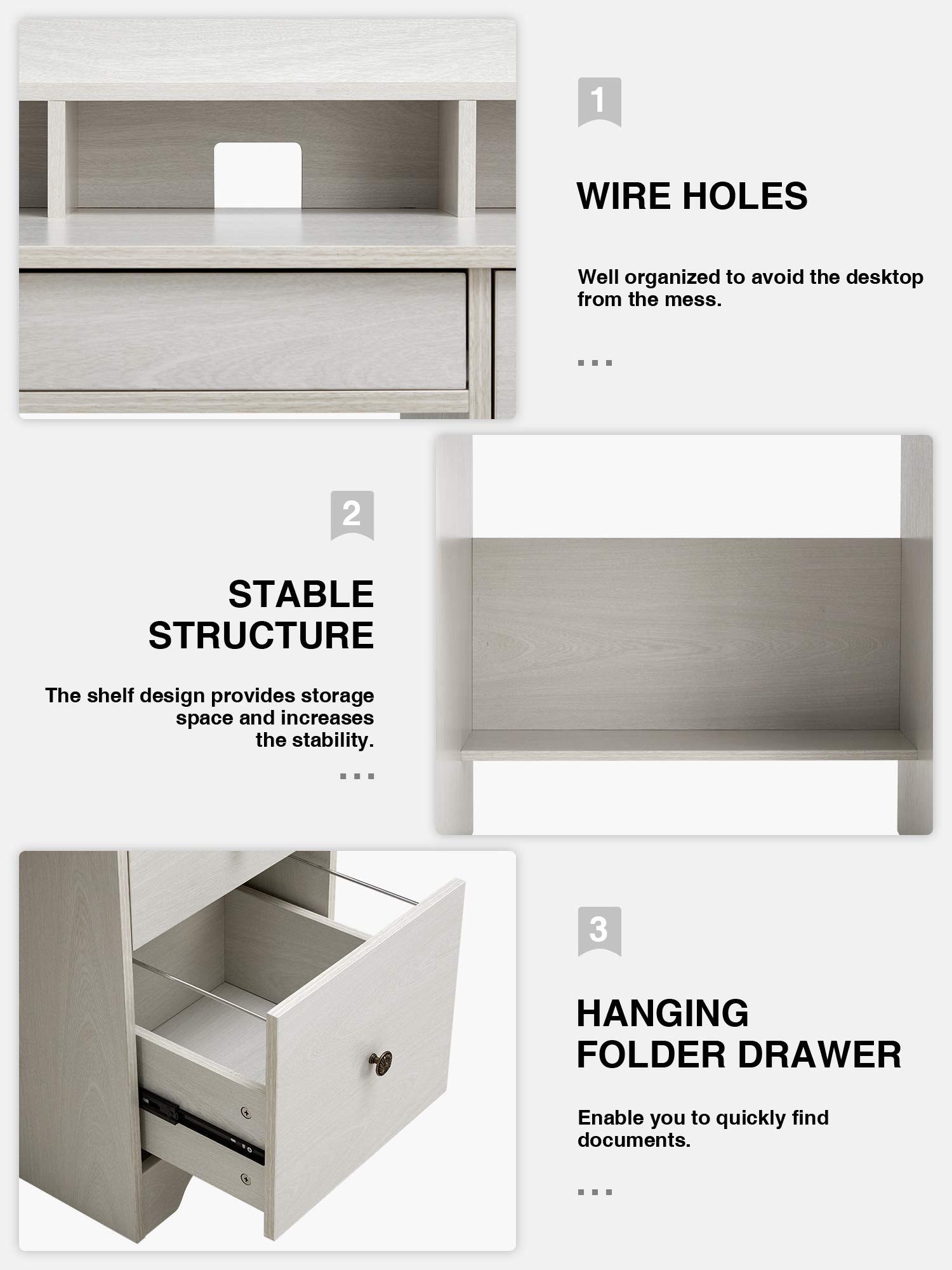 Kealive Computer Desk with 4...B08N6PJCLT
