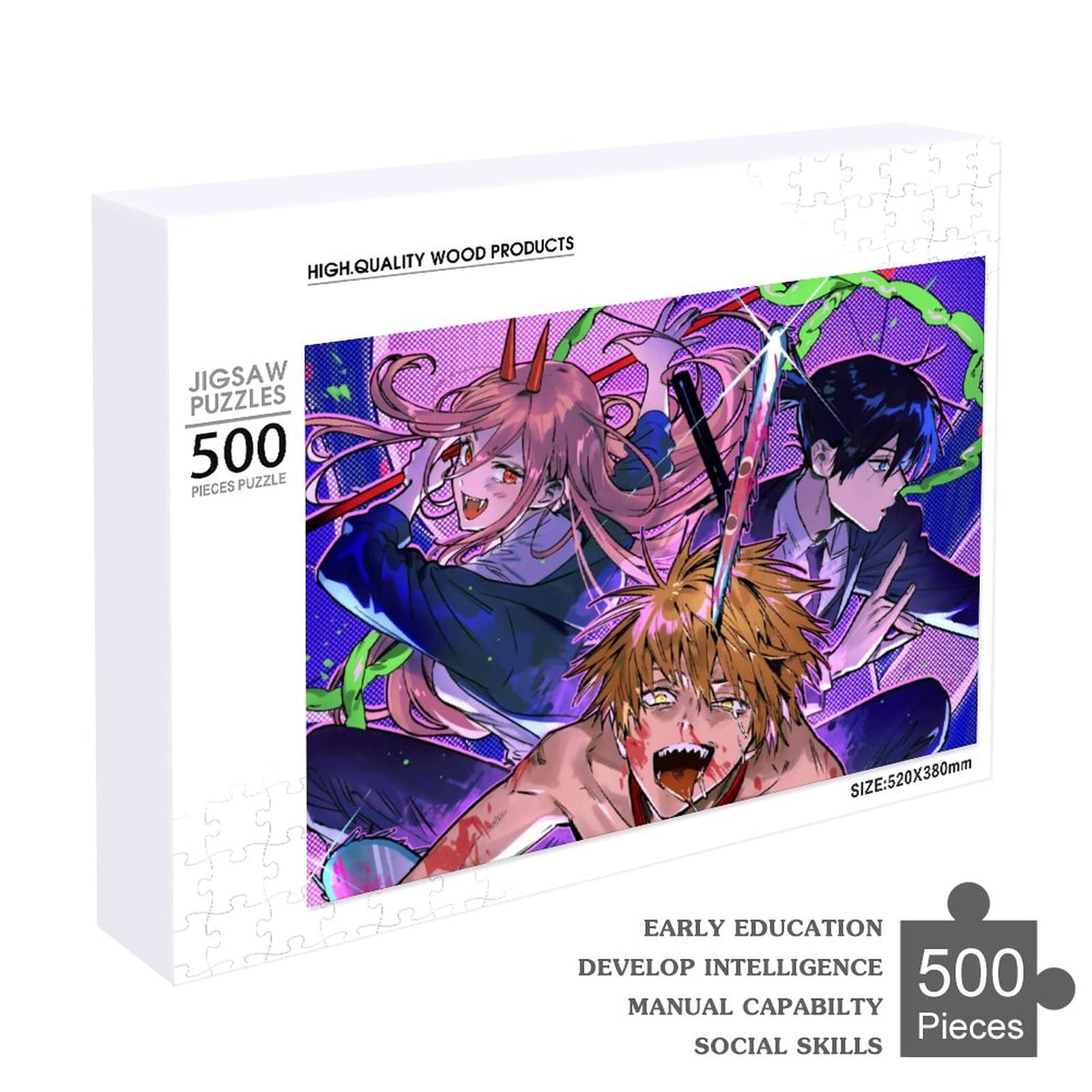 Amazon.co.jp: 可愛い ジグソーパズル 500 ピース チェンソーマン 人気