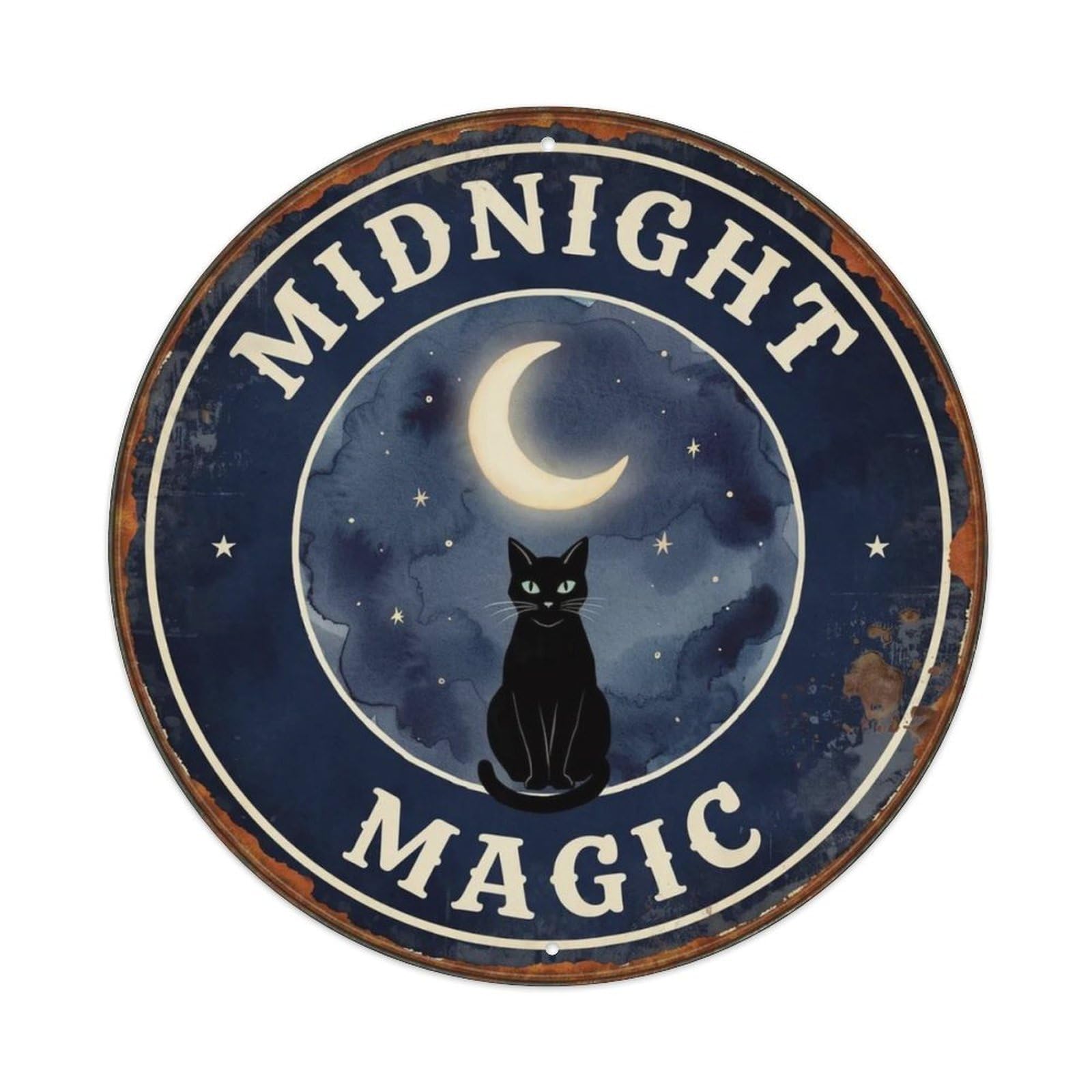 Midnight Magic Dark Fairy Metal Tin Sign Plaque