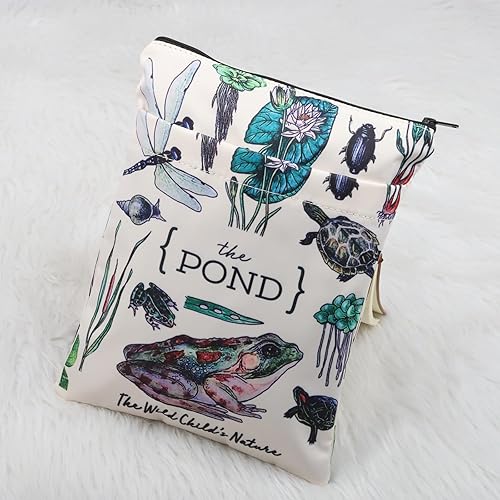 Miniatura 5 de KEYCHIN The Pond Life - Funda para libro preescolar y natural, regalos de estudio de naturaleza, estanque, animales y plantas, protector para