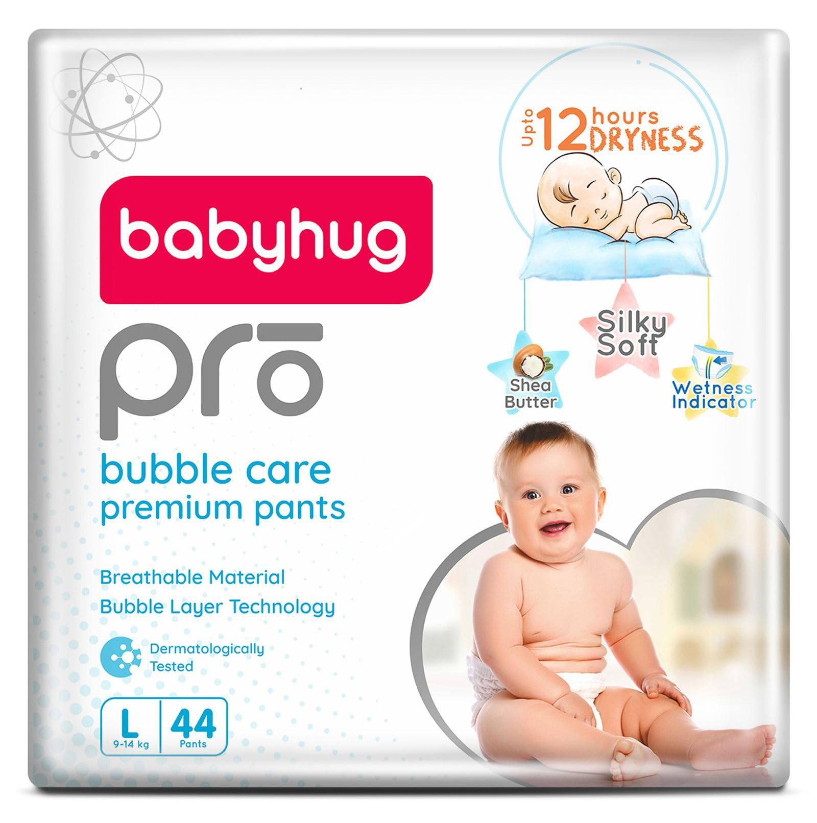 babyhug Pro Bubble Care Premium Pant Style Diaper, Unisex Large (L) Size - 44 Pieces-image-6