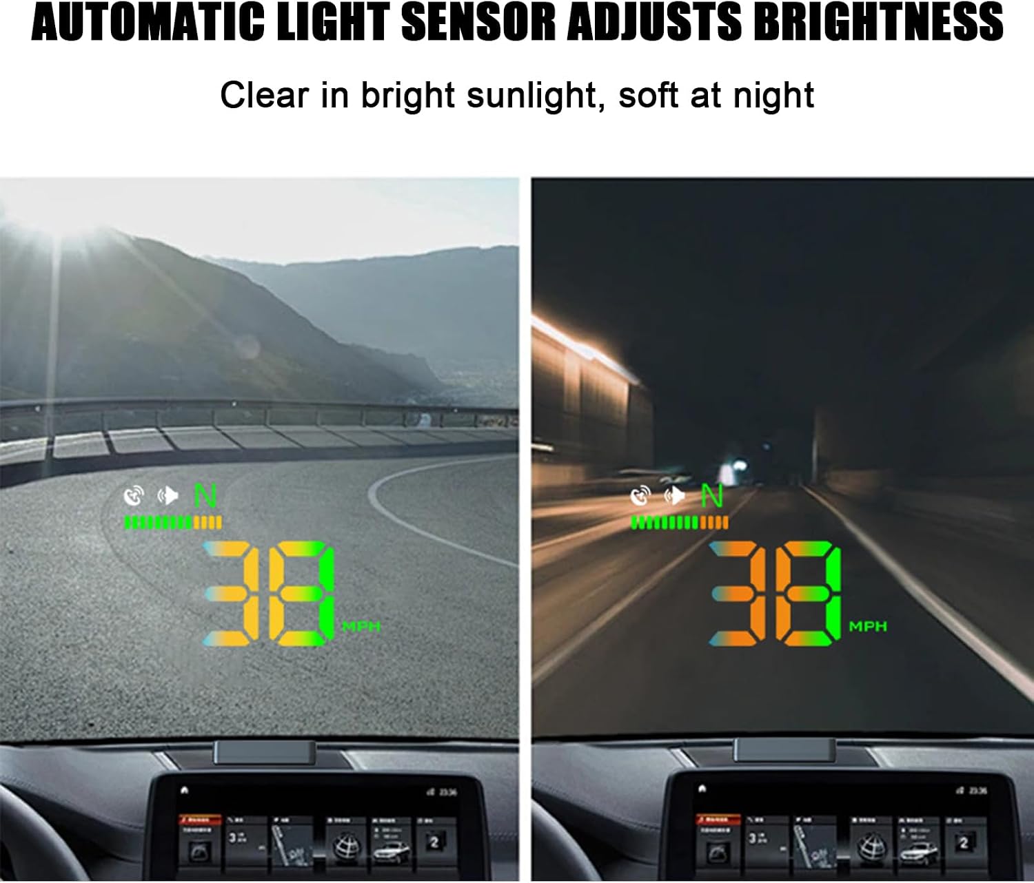 Car Heads Up Display for Audi TT TTS TT RS TTRS FV/8S TT-RS TT-QS Windshield Digital Dashboard Speedomete with MPH/KMH New Car HUD