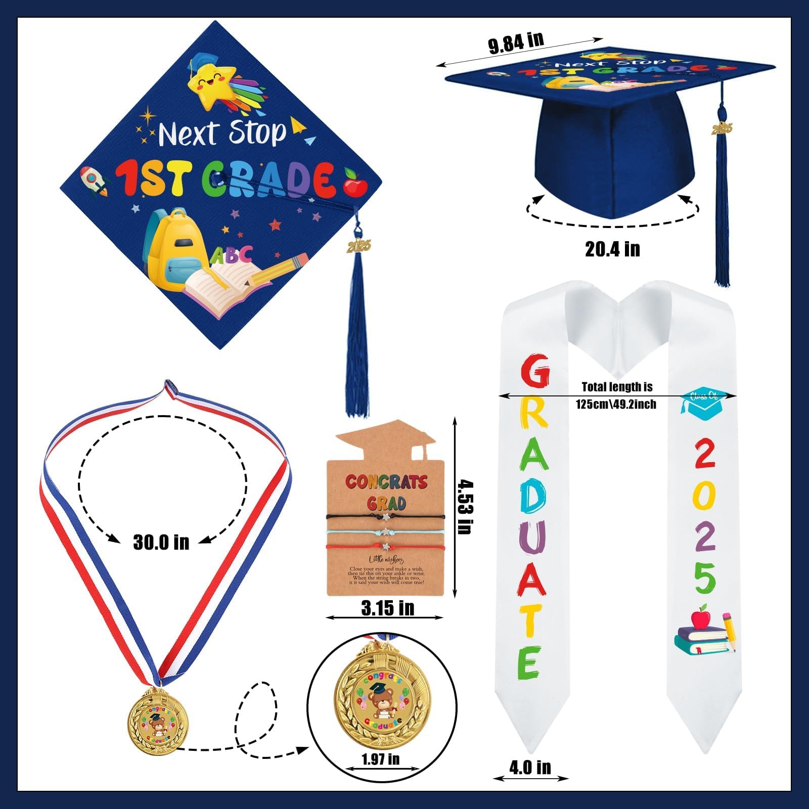 Snapklik.com : YLOLUL 2025 Kindergarten Preschool Graduation Gown Cap ...