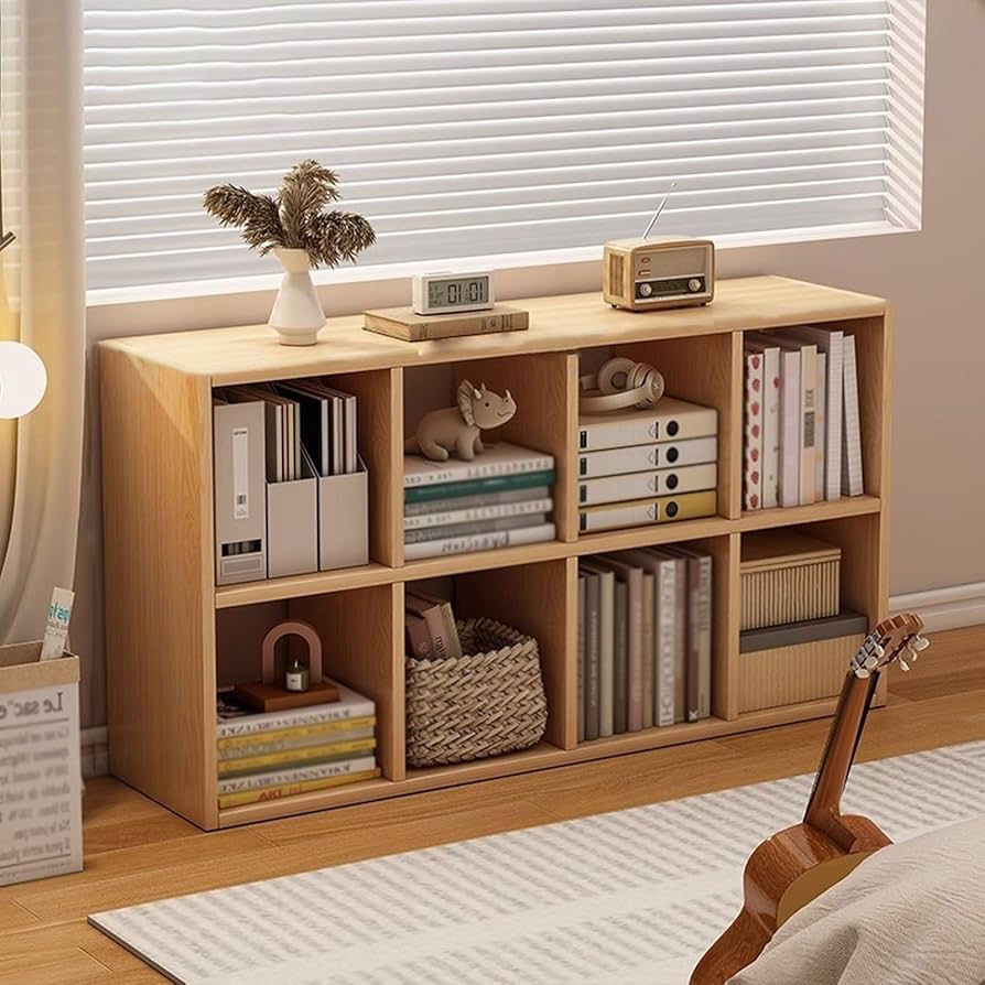 Amazon｜本棚 低い棚 书柜 木製収納ラック オープンラック 飾り棚 ミニ