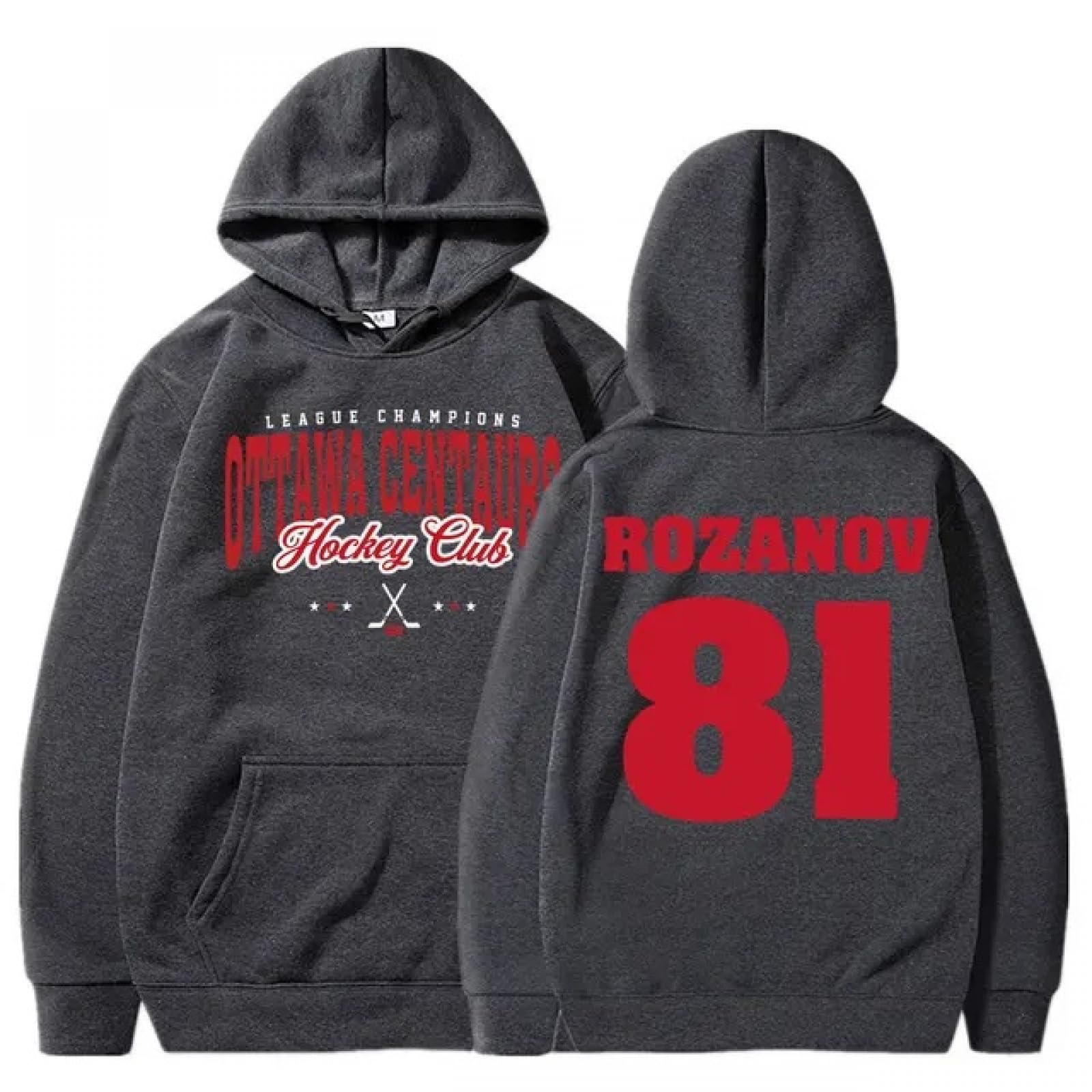 CUTTEE Ottawa Centaurs Rozanov 81 Hoodie | Heated Rivalry Ilya Rozanov 81 Ice Hockey Sweatshirt, Game Changers Series Fan Merch-Dark gray||l