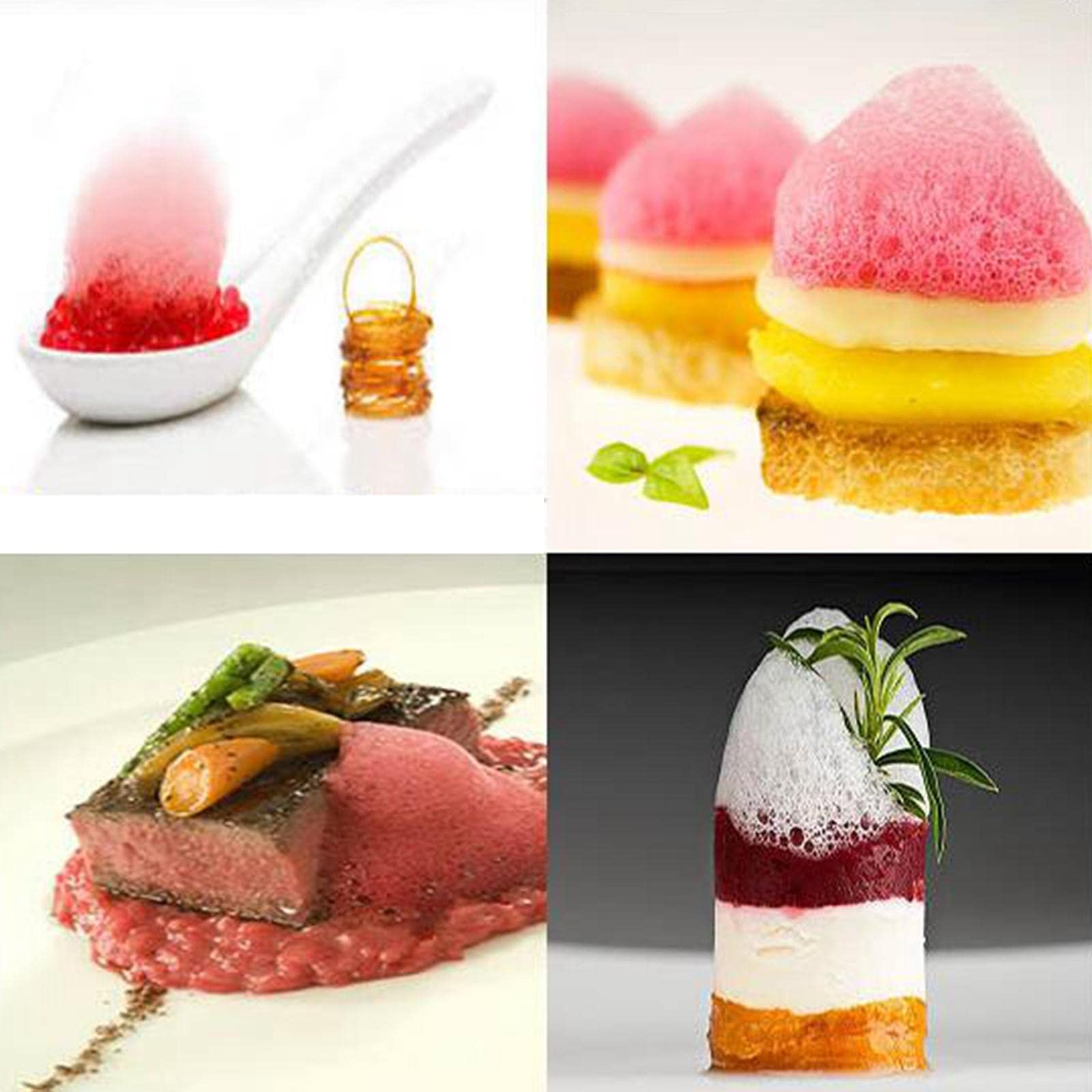 F Fityle Ménage Alimentaire Bubble Maker Cuisine Cuisine Outil Portable Cuisine Mousse Machine pour BBQ Cocktail Boissons