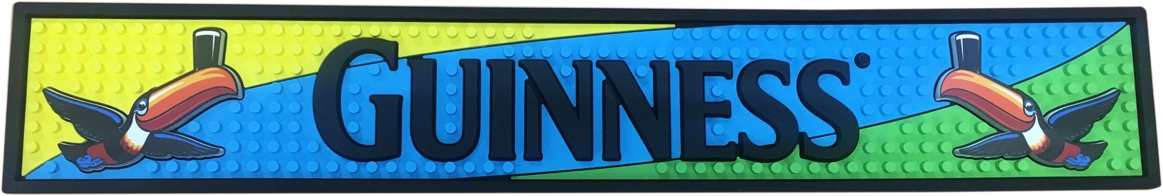 Toucan Bar Mat, PVC Non slip and Waterproof Beer Mats for Home Bars and Pubs (50.3 x 12.2cm)