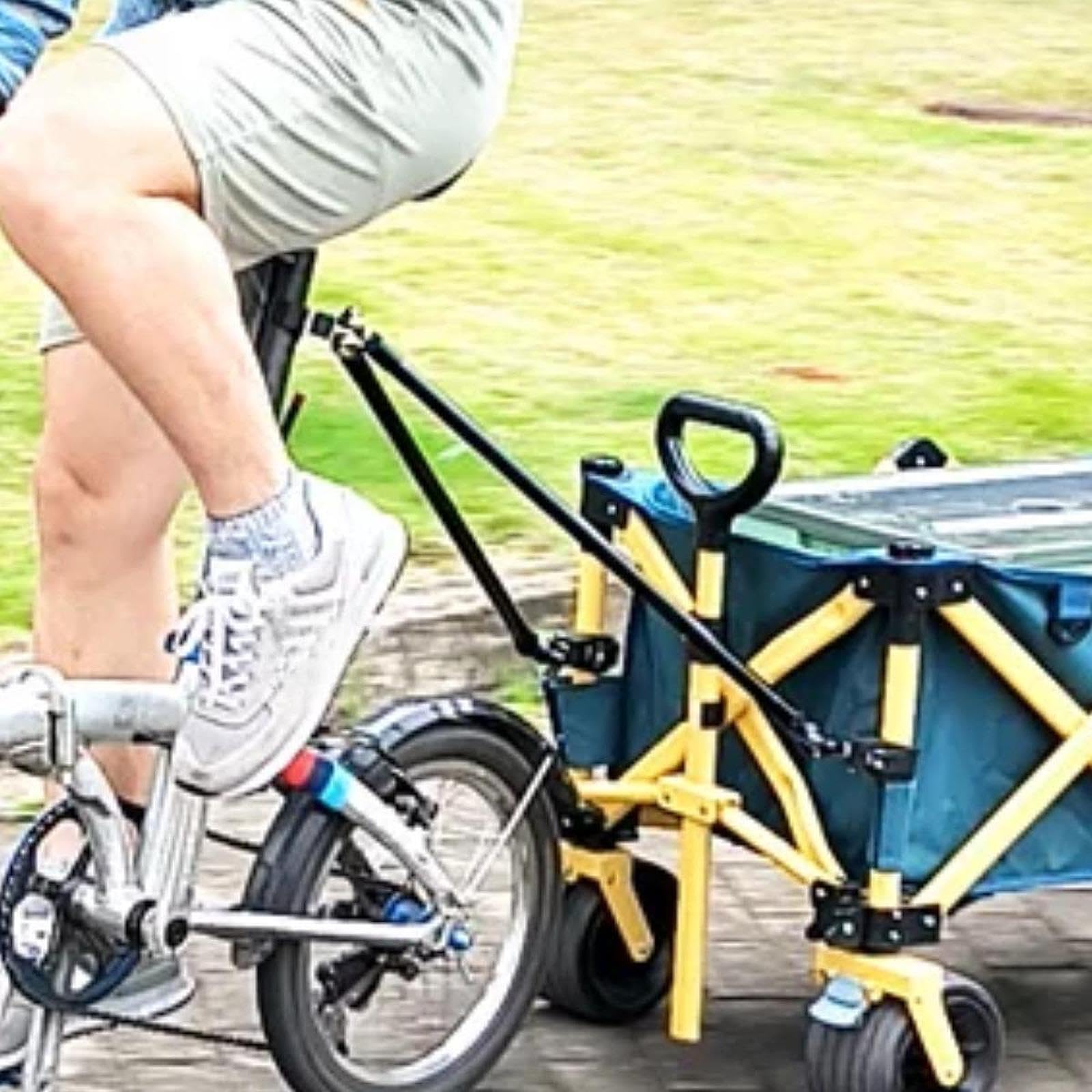 Fahrradanhänger Kupplung Fahrradanhänger Anschluss Anhängerkupplung Aluminium Stabil Einfache Handhabung für Freizeitausflüge Camping E-Moped