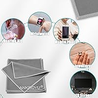 Vista 3 de 10 paños de limpieza, toallitas de limpieza para audífonos, removedor de polvo de microfibra, toallitas de limpieza reutilizables para lentes