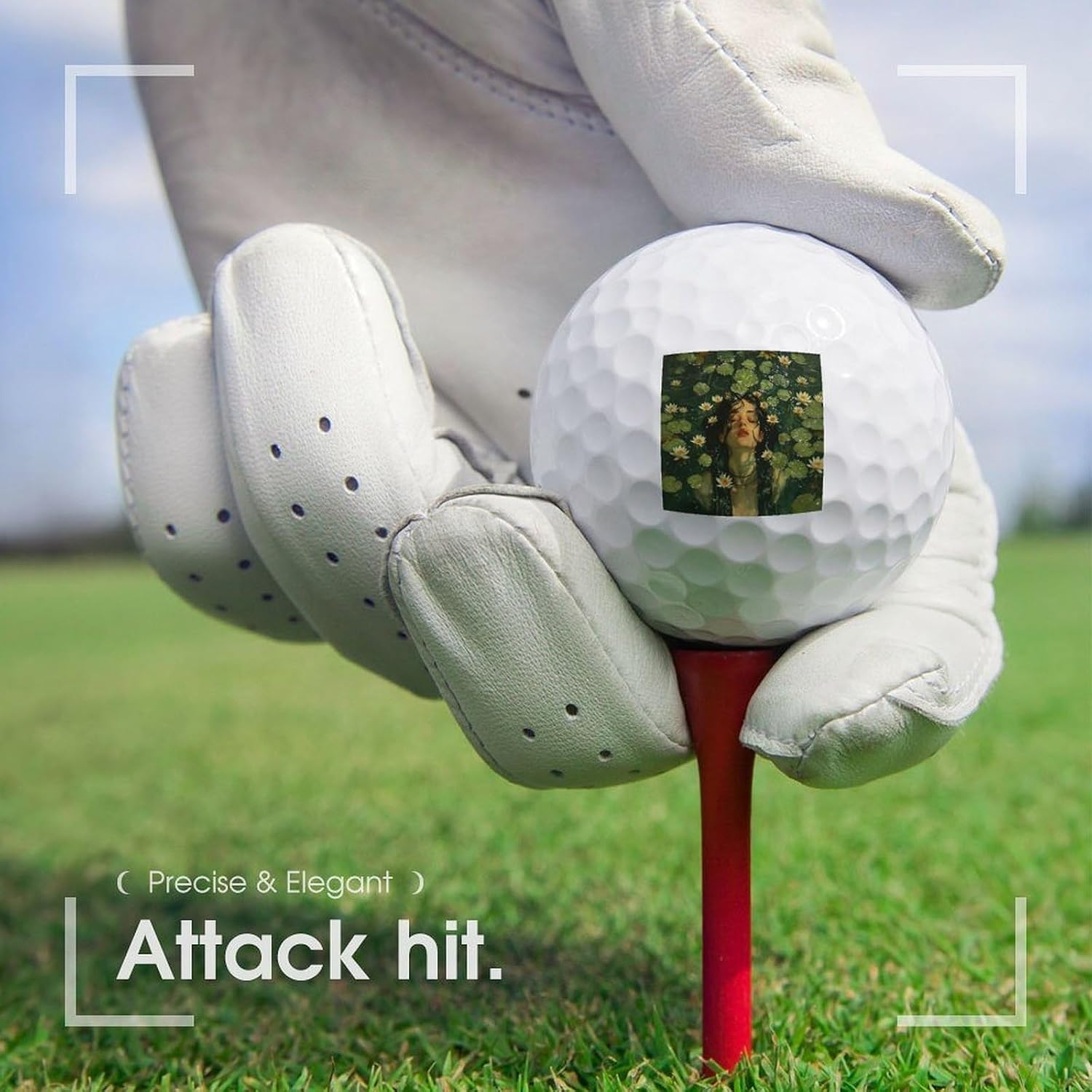 Victorian Woman Practice Golf Balls Soft Golf Balls | Personalized Golf Balls Made of Rubber,Sturdy, Durable and Comfortable to Touch,Great Gift for Friends and Business Partner