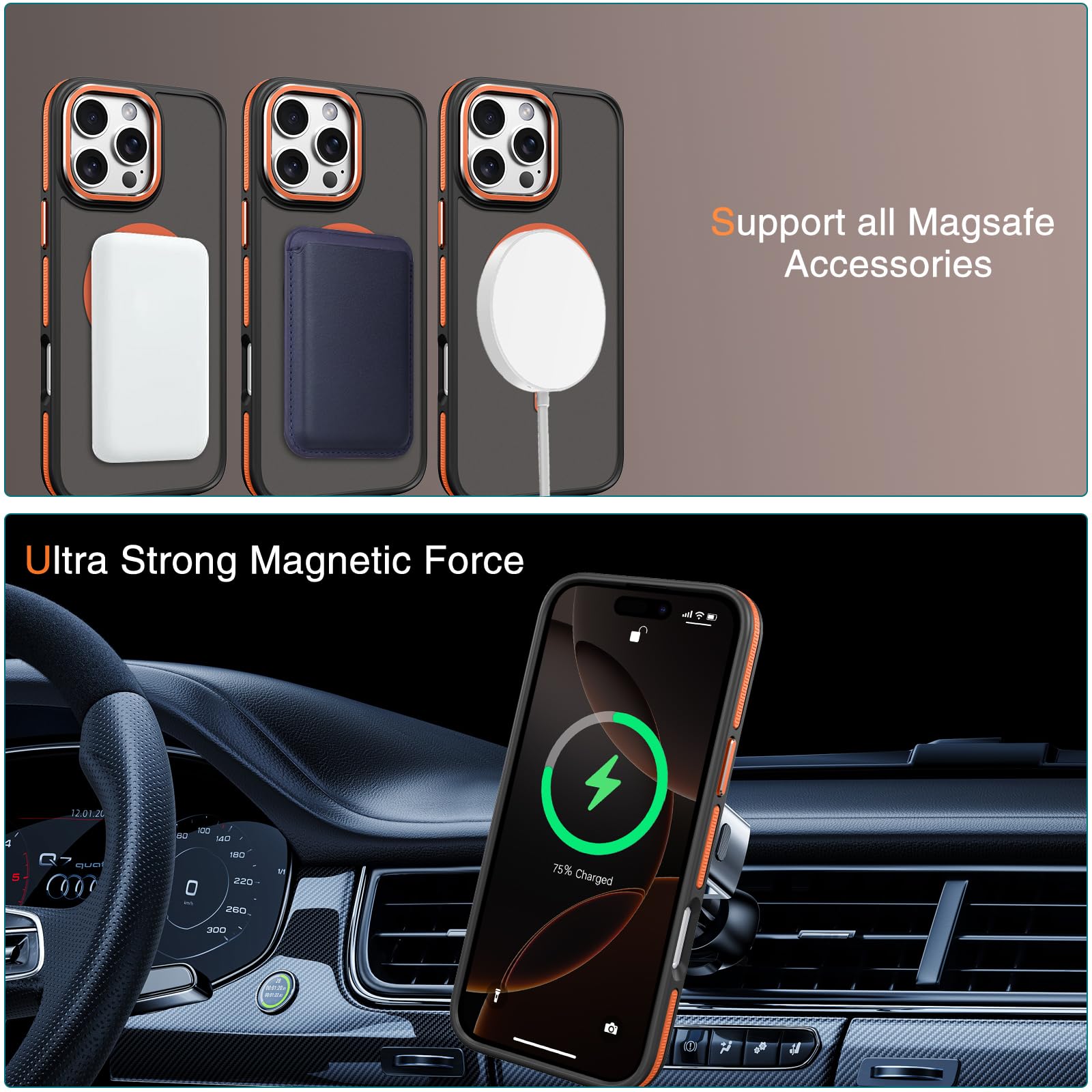 VENINGO Custodia per iPhone 16, compatibile con MagSafe