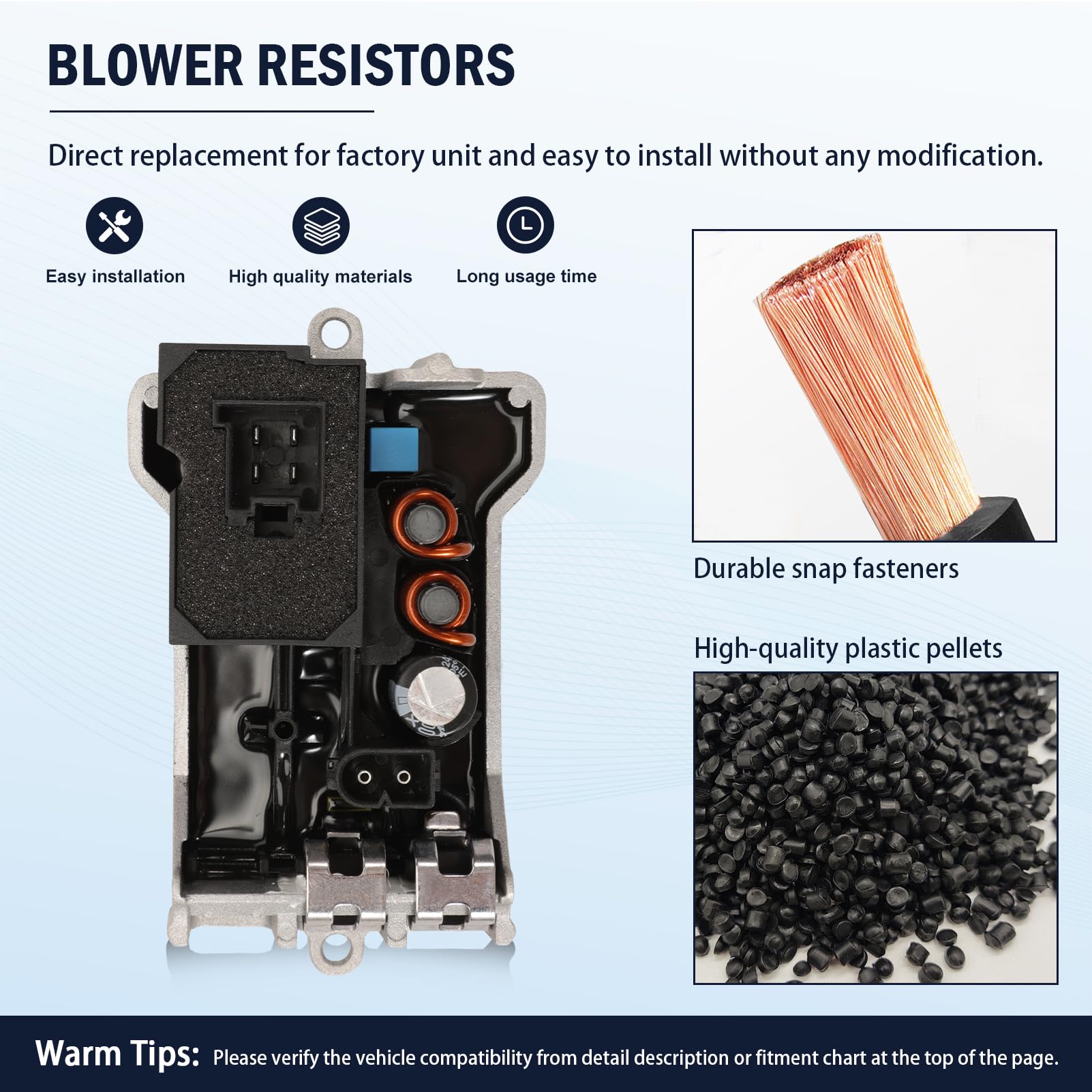 Regolatore di resistenza termica adatto per W203 CL203 S203 C209 A209 W211 S211 W163 A2308210251 A2308216451 A2308216351 A16382005977