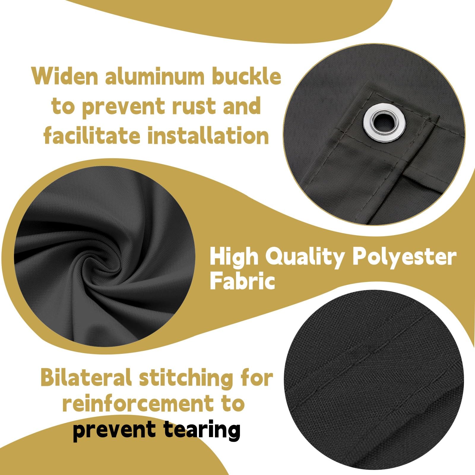 Frangivisto Balcone 0.7 x 1.5 m Protezione Impermeabile Copri Ringhiera Balcone Privacy Frangivento Protezione UV Telo Frangi-Vista per Terrazza e Giardino, Grigio Scuro