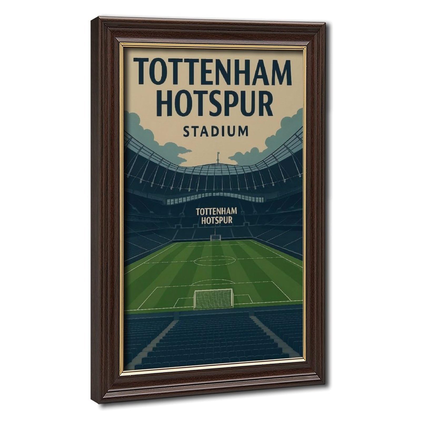 Bareronor Mokume Gane Frame-Style Tottenham Hotspur Stadium 1 Canvas Poster For Bedroom Decor Gift