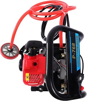 High Pressure Sprayer, 26CC 2-Stroke 0.9HP Portable Gas Powered Sprayer Agricultural Spray Duster Handheld Agricultural Equipment Powerful Washing Kit for Field Spraying & Vehicles Cleaning