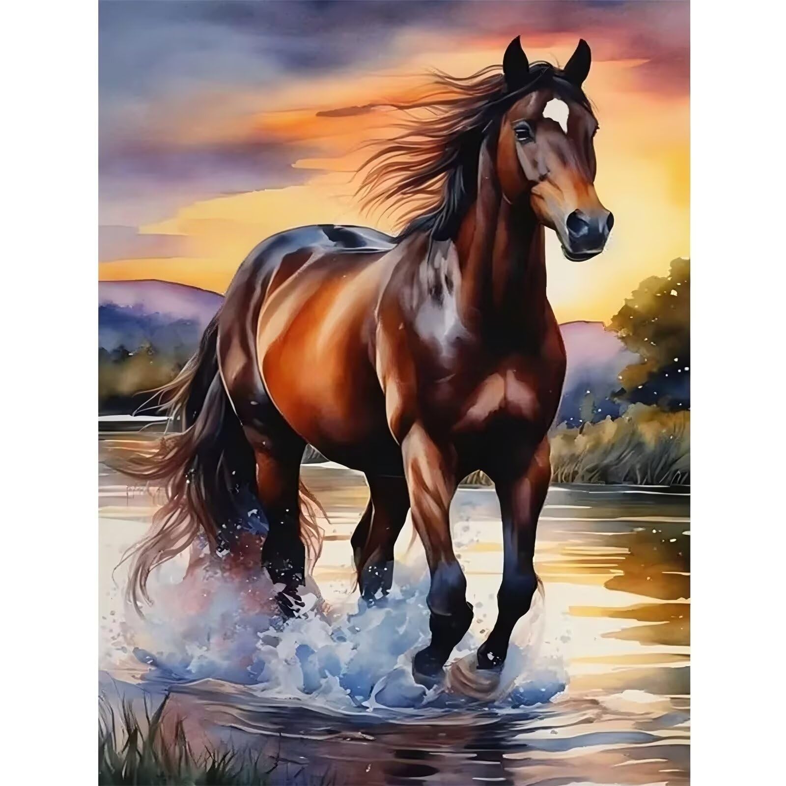 Puzzle 1200 Pezzi Cavallo Puzzle per Adulti, Difficile e Sfidante con Poster Idea Regalo per Appassionati Puzzle Classici