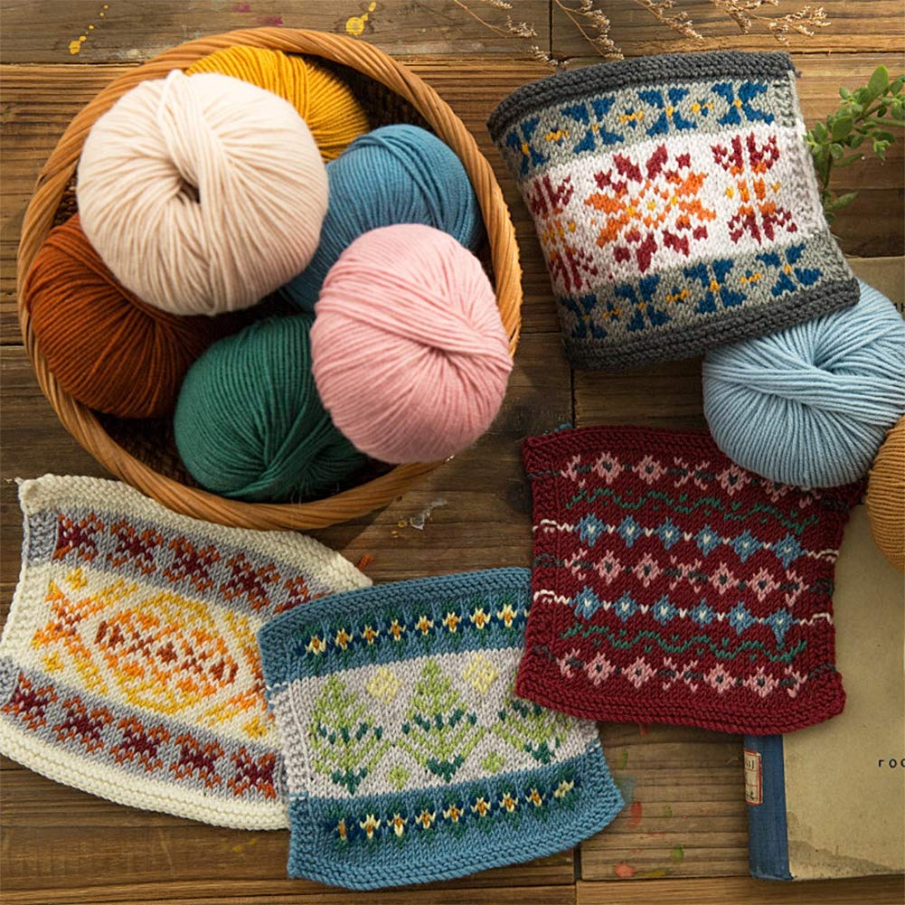 300G Cuatro hebras de Lana Merino Hilado para Hacer Punto y Ganchillo, suéter del bebé Sombrero de la Bufanda 38 Colores Disponibles,14