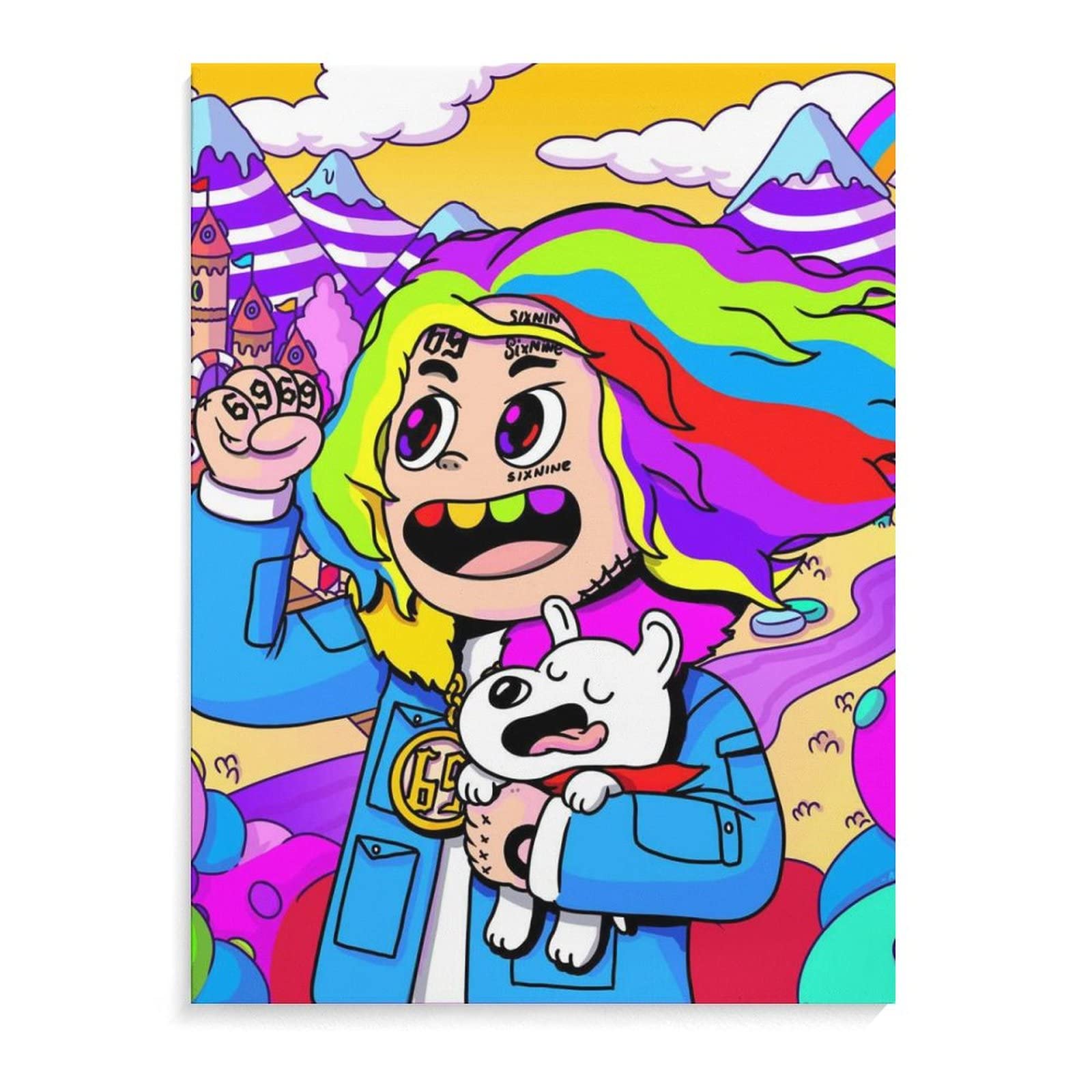 Amazon.co.jp: 6IX9INE アートパネル 絵画 油絵 インテリア 自然の美