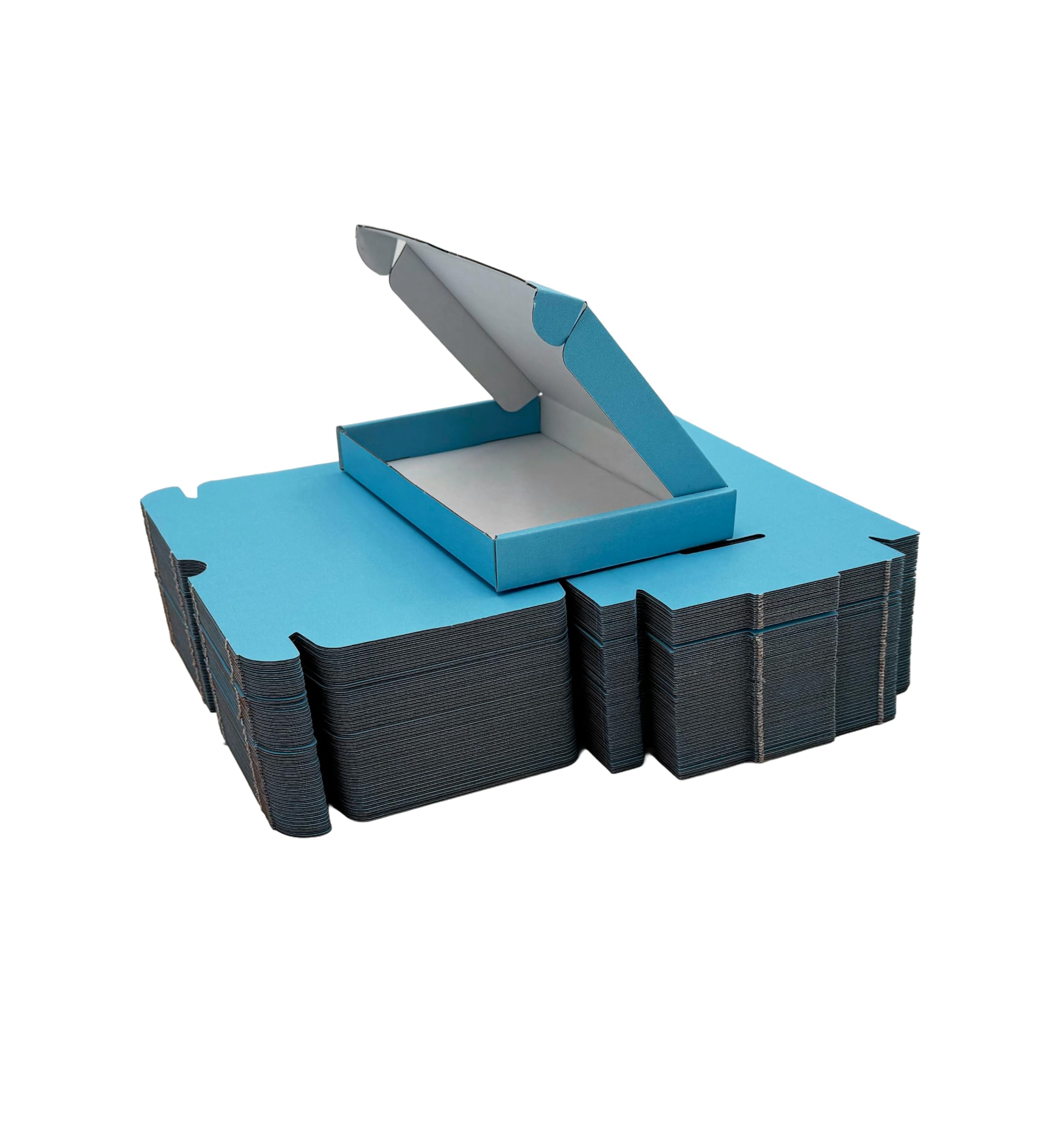 C6 A6 Postal Pip Boxes, Large Letter Boxes, Generic Shipping Boxes, Cardboard Boxes For Posting, Gift Box, Flat Pack Boxes, Small Gift Box, Size 16.3cm x 11.2cm x 2cm - Pack of 25 (Blue)
