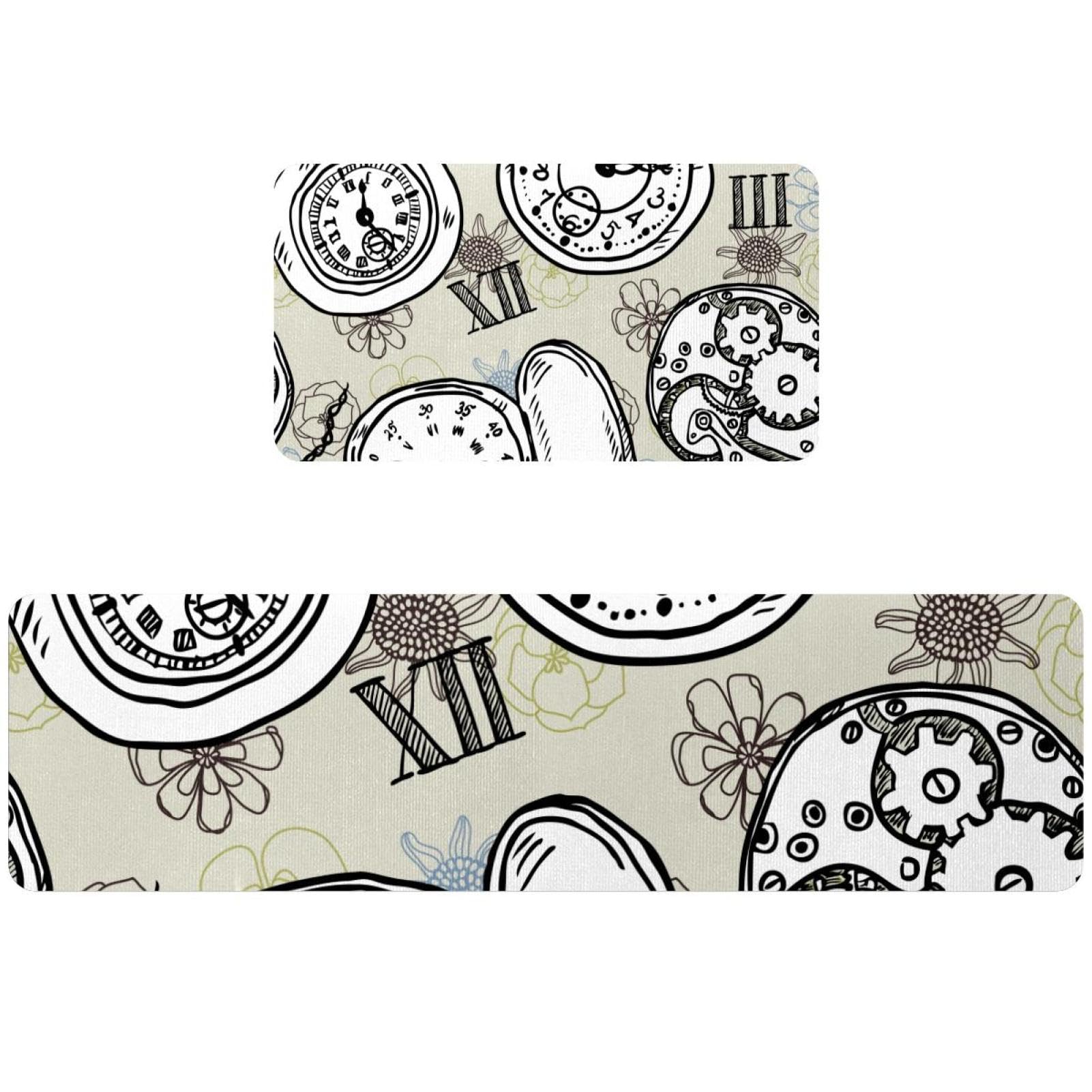 Tapis de cuisine antidérapant lot de 2 lavable contre sols glissants