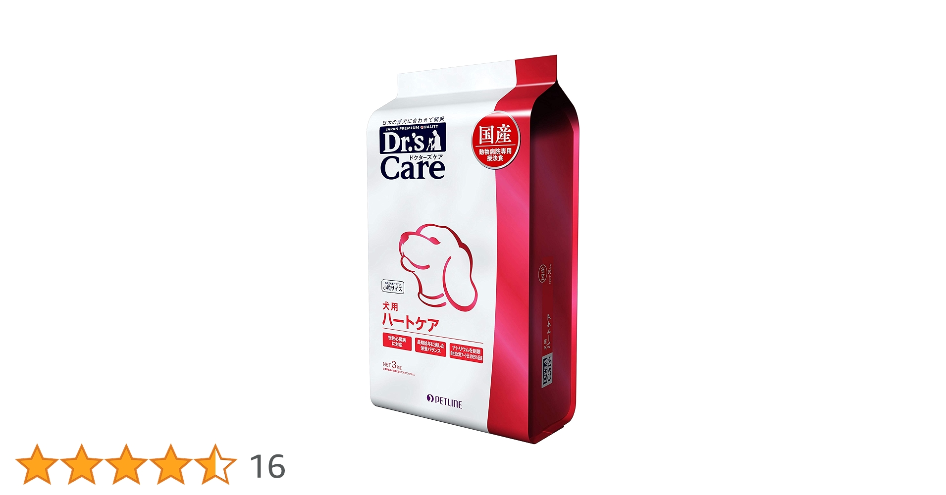 3㎏　ドクターズケア　ハートケア犬用（心臓病） 犬用ハートケア｜Dr.'s（ドクターズ）| ペットライン