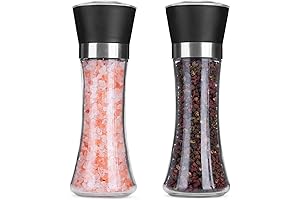 Hotder Refillable Salt and Pepper Grinder Set