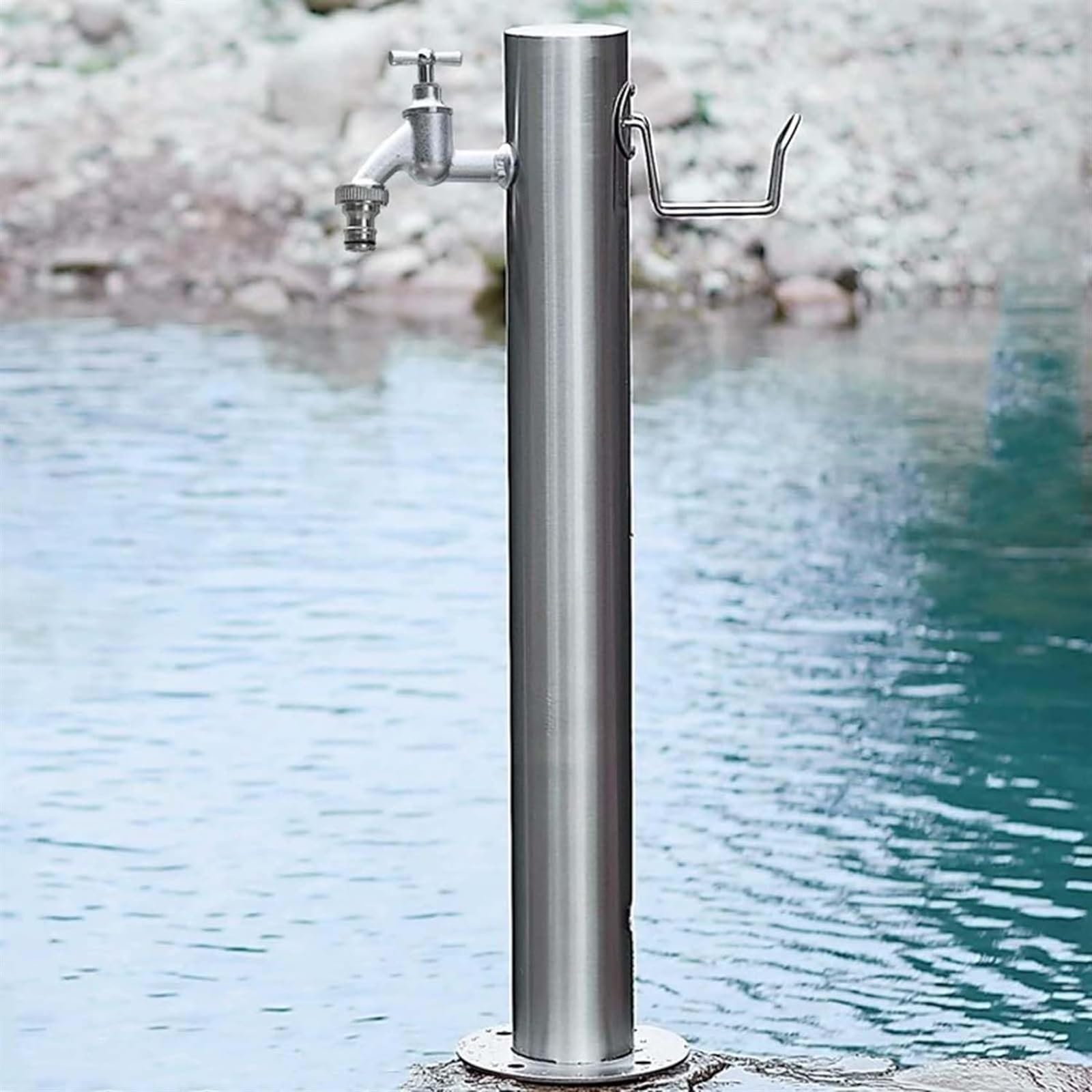 BHGFYXBS Freestanding Garden Water Column Freestanding Hose Stand With Faucet,Anti-Freeze Water Pipe Vertical Water Hydrant Decorative Water Feature Fountain,One Color-20.5 * 86cm kit 2