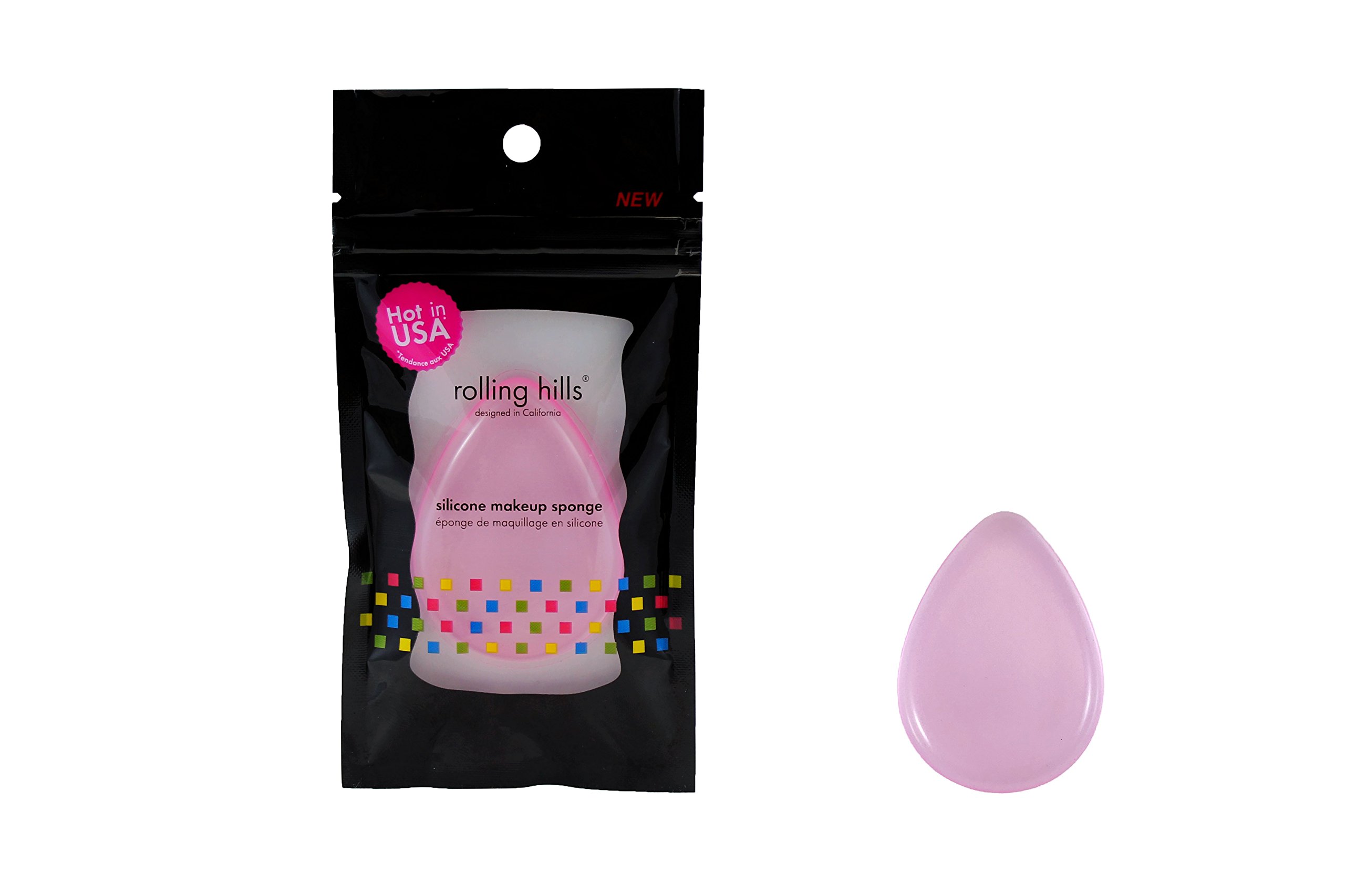 Rolling Hills Silicone Makeup Sponge - Pink