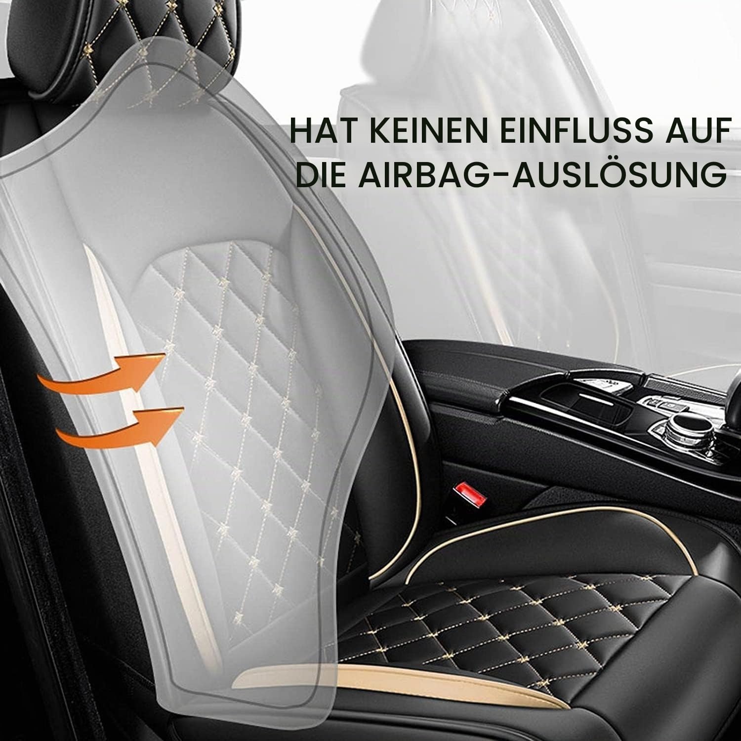 SitzbezüGesets Für VW Tiguan 2016 2017 2018 2019 2020 2021 2022 2023 SEL R-Line Elegance,Schonbezug Leder,Autositz-Auflage Universal Leder Auto-SchonbezüGe Wasserdicht Sitzschoner,PU Leder Sitzschoner