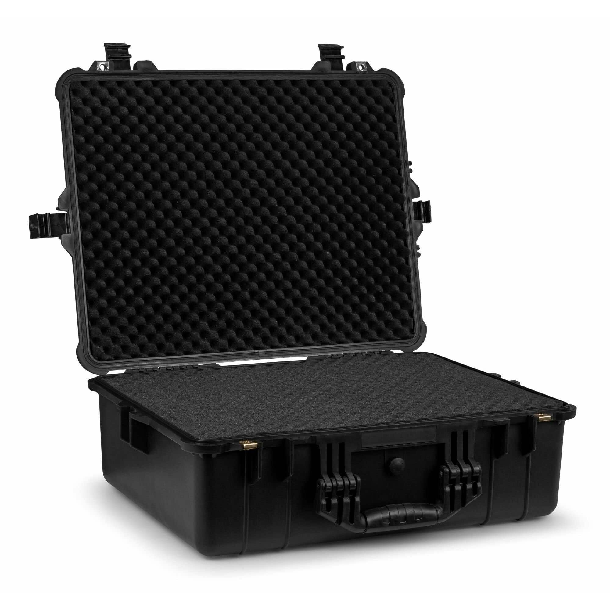 Power Dynamics GIGcase22 Maleta Rígida Universal con Espuma Interior, Impermeable y Resistente – Estuche de Transporte Profesional para Cámaras, Fotografía, DJ o Electrónica. Color Negro Robusto