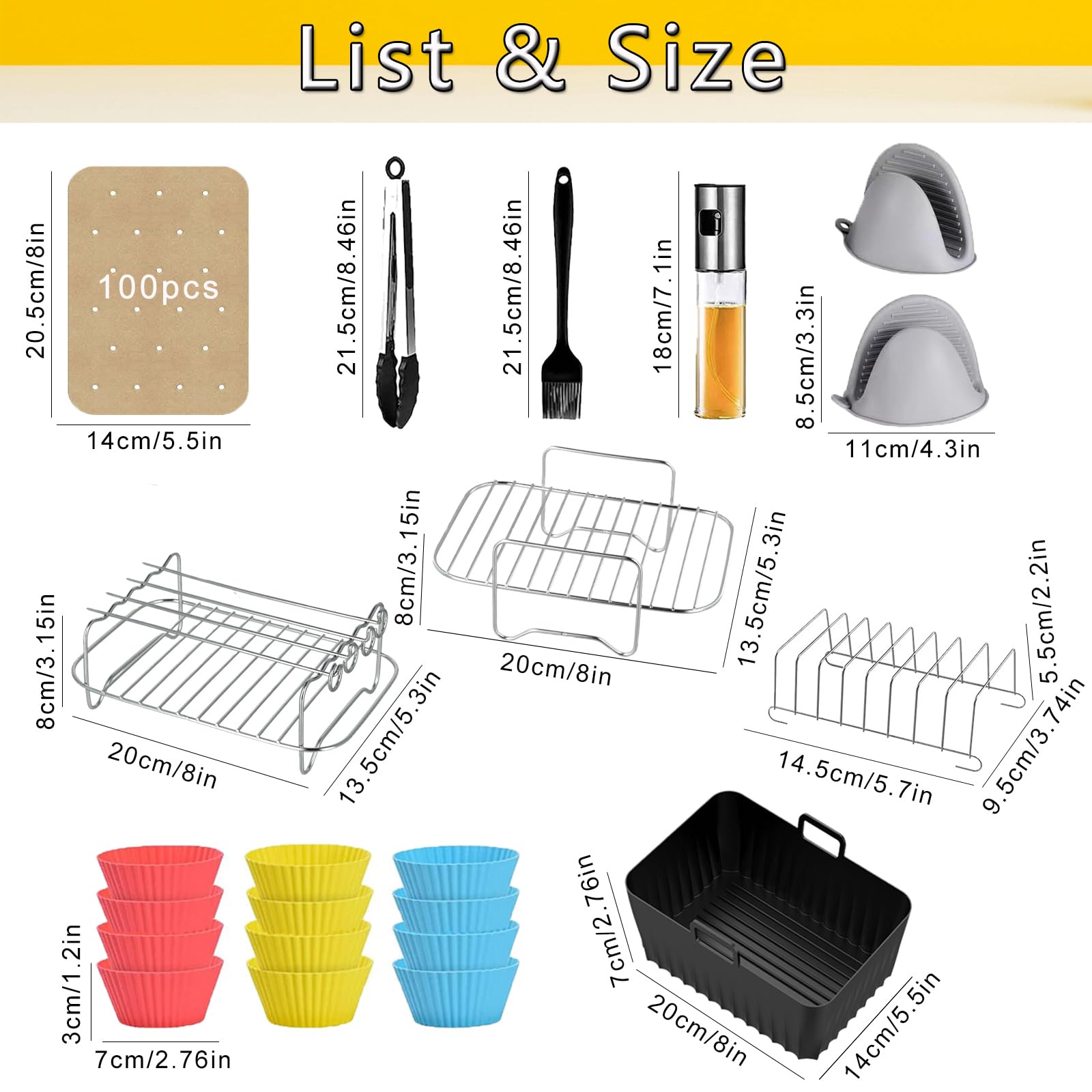 Accessoires voor heteluchtfriteuse, accessoires voor Ninja AF400