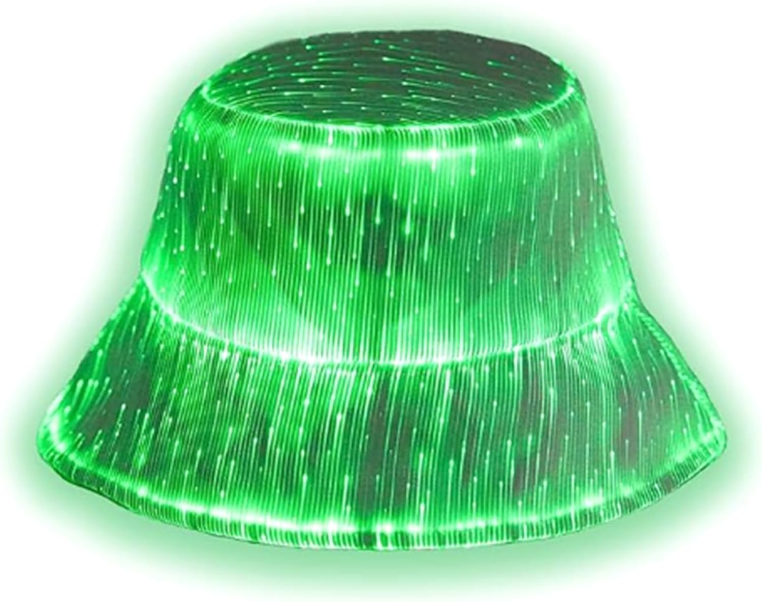LED Brightened Bucket Hat 56 58cm Head Size 2 Hour Charging 5 Time Runtime Party Equipment LED Bucket Hat