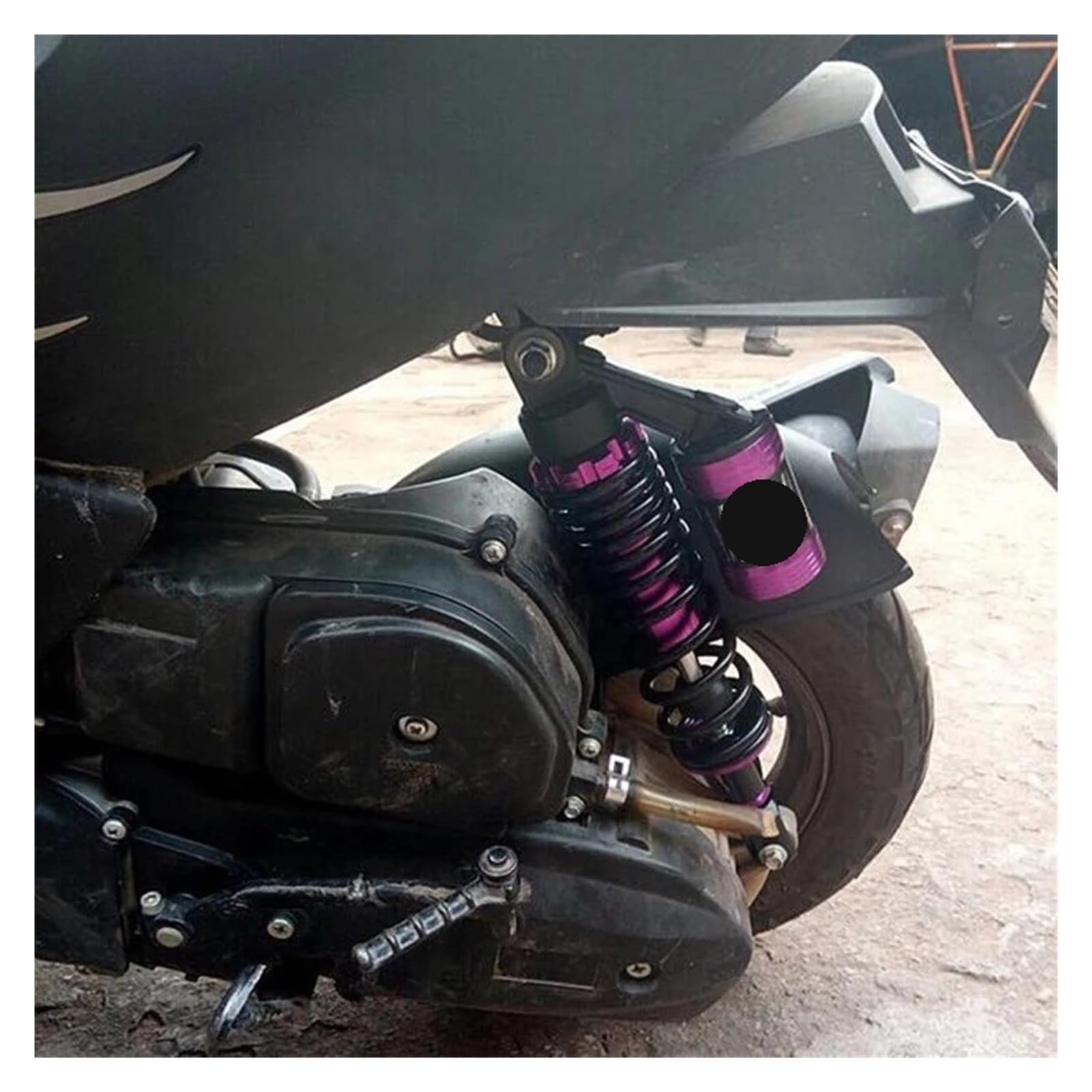 Amortisseur Arrière 325 Mm Pour Moto (pneumatique, Hydraulique, À Huile) - Suspension De Fourche Route, Pitbike, Scooter(Gold)