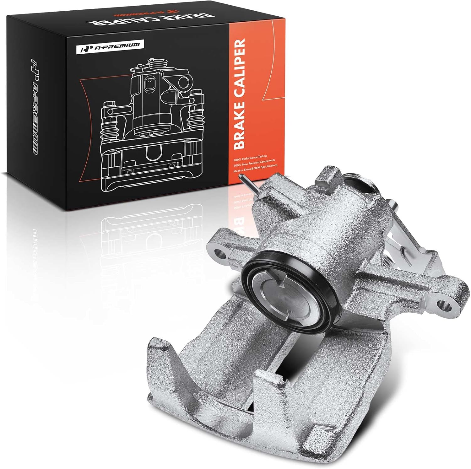 A-Premium Disc Brake Caliper Assembly Without Bracket Compatible with Select Audi Models - A4 2005-2006, A4 Quattro 2005, A4 Avant/Base 2006, S4 2004-2009 - Rear Right Passenger Side