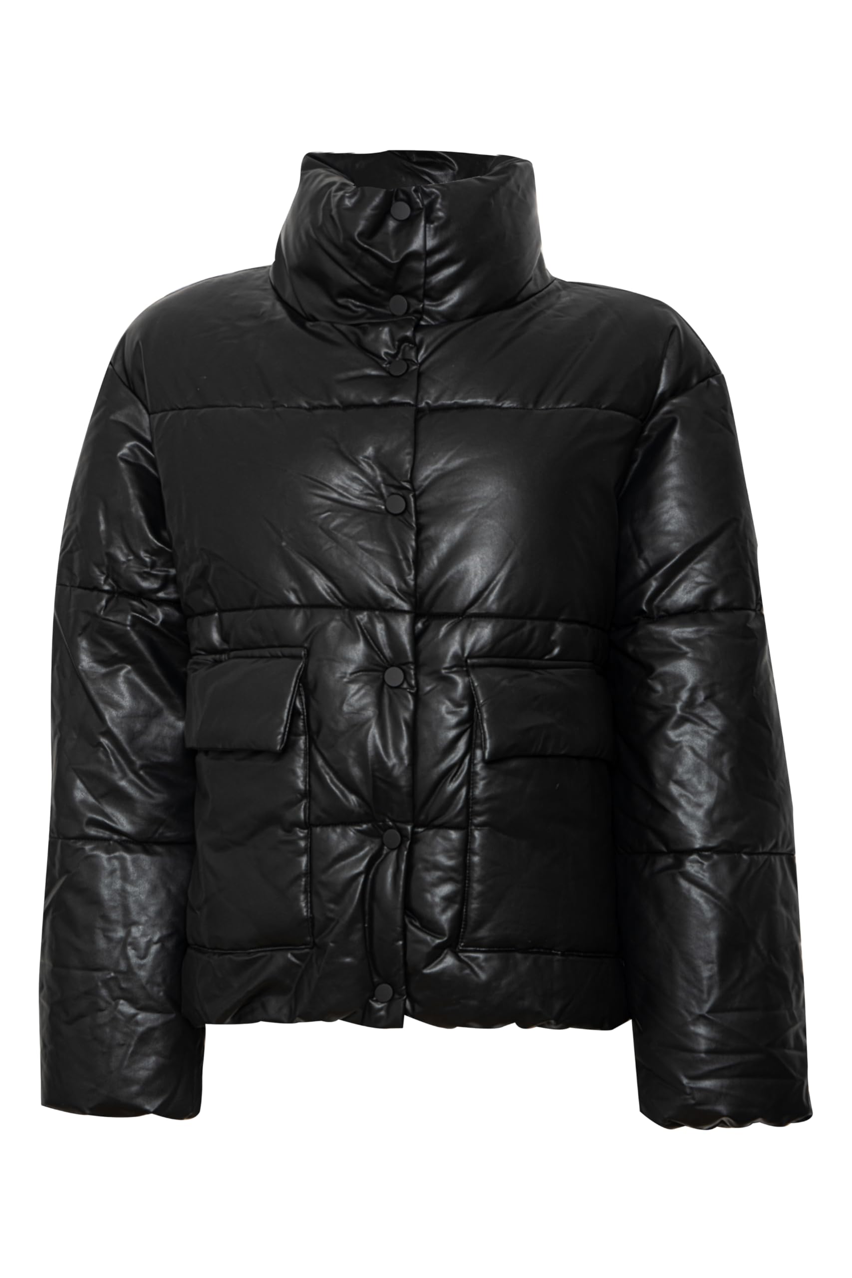 ONLANJA FAUX LEATHER OVERSIZE PUFFER OTW Mont Kadın